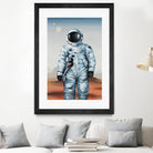 If You Believe by Daleno Art on GIANT ART - orange digital astronaut