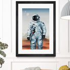 If You Believe by Daleno Art on GIANT ART - orange digital astronaut