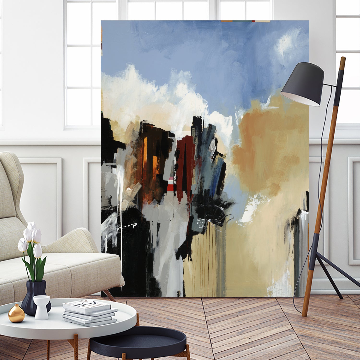 Lost City by Daleno Art on GIANT ART - blue abstract