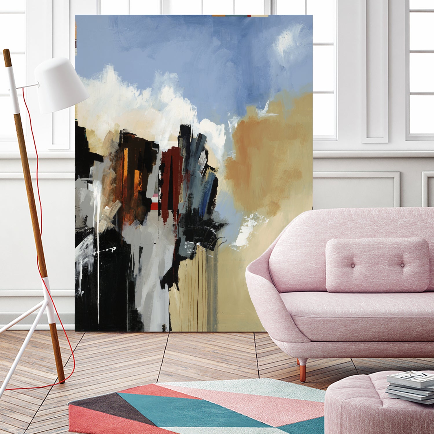 Lost City by Daleno Art on GIANT ART - blue abstract