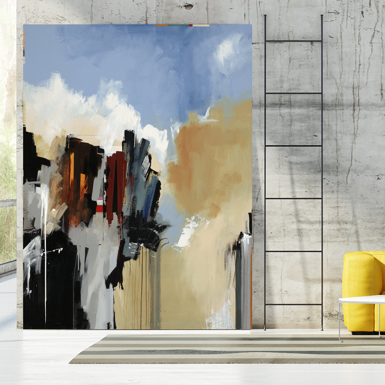 Lost City by Daleno Art on GIANT ART - blue abstract