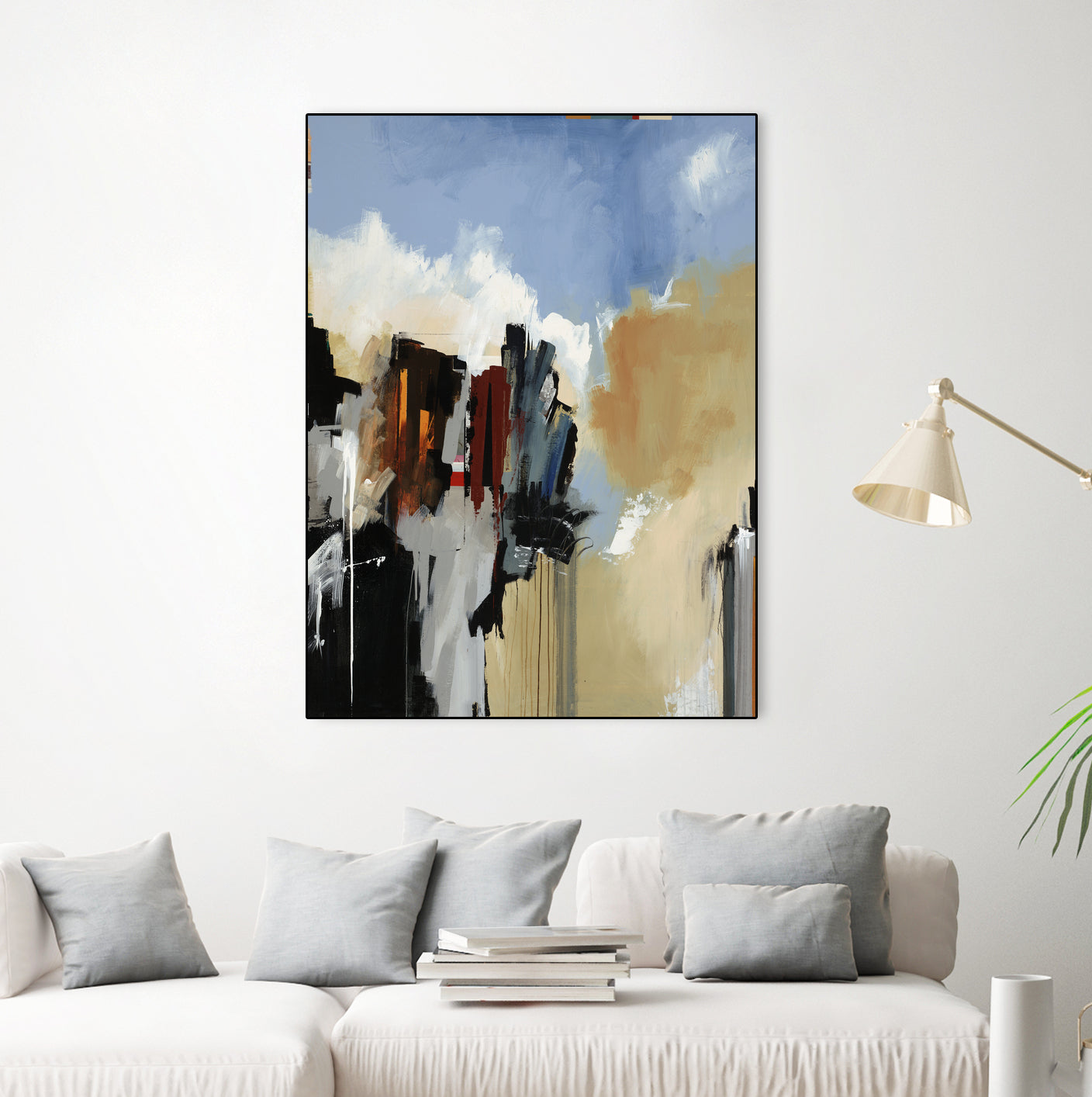 Lost City by Daleno Art on GIANT ART - blue abstract