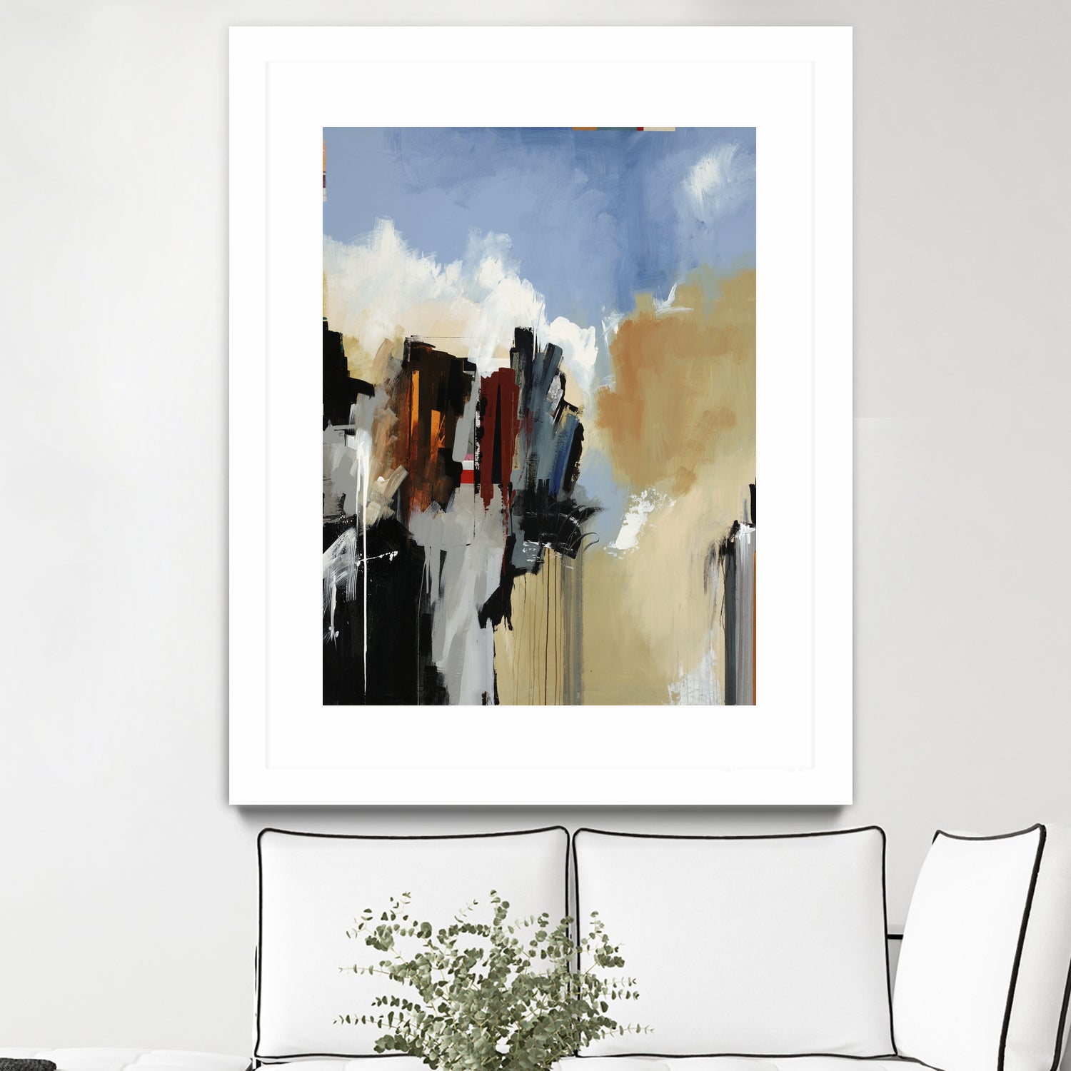Lost City by Daleno Art on GIANT ART - blue abstract