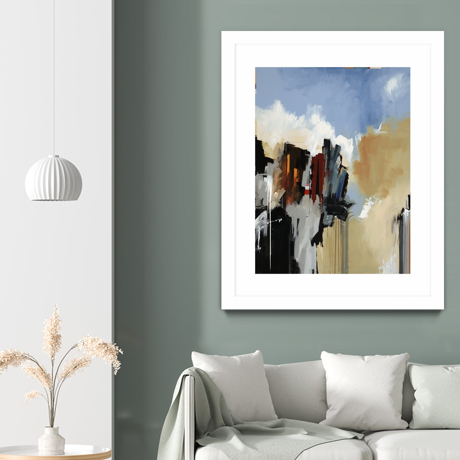 Lost City by Daleno Art on GIANT ART - blue abstract