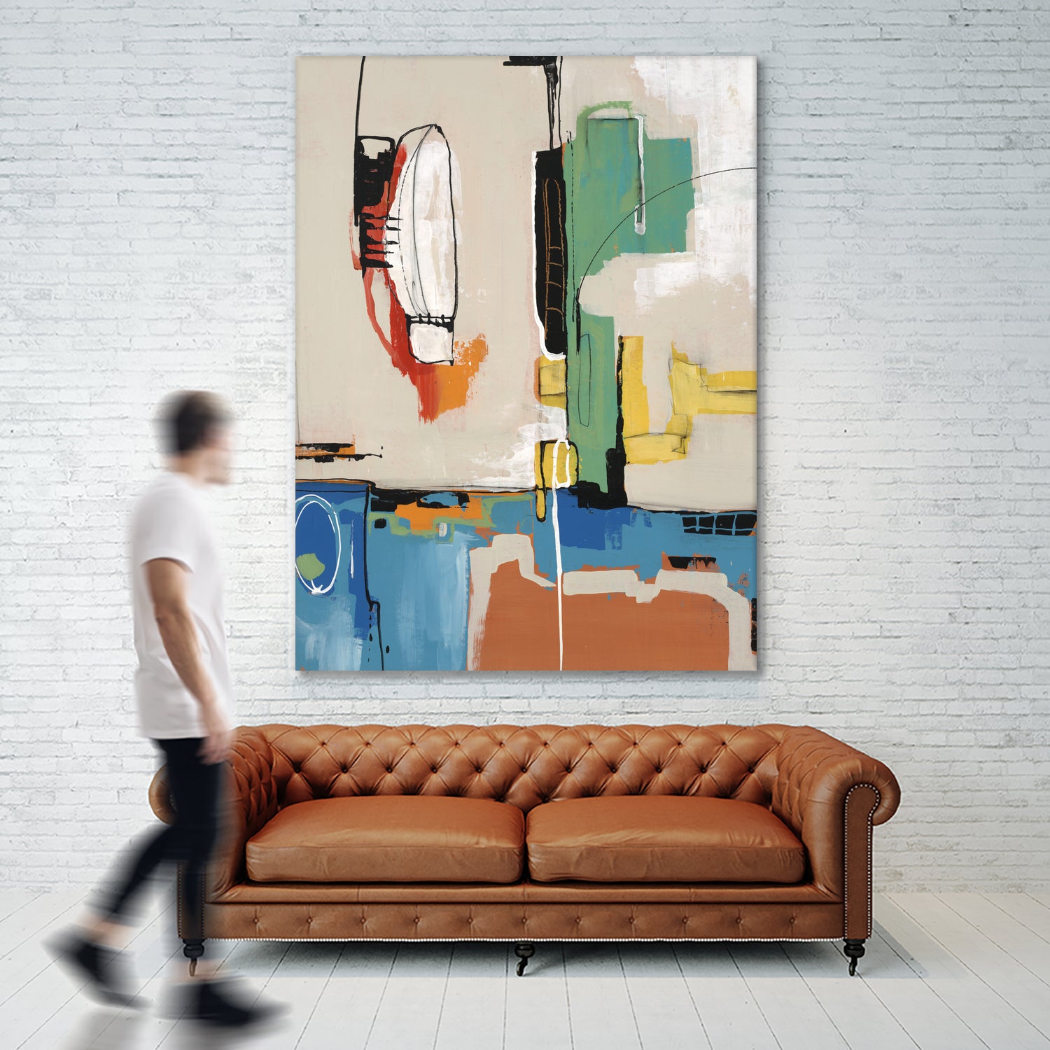 Comic Relief by Daleno Art on GIANT ART - green abstract