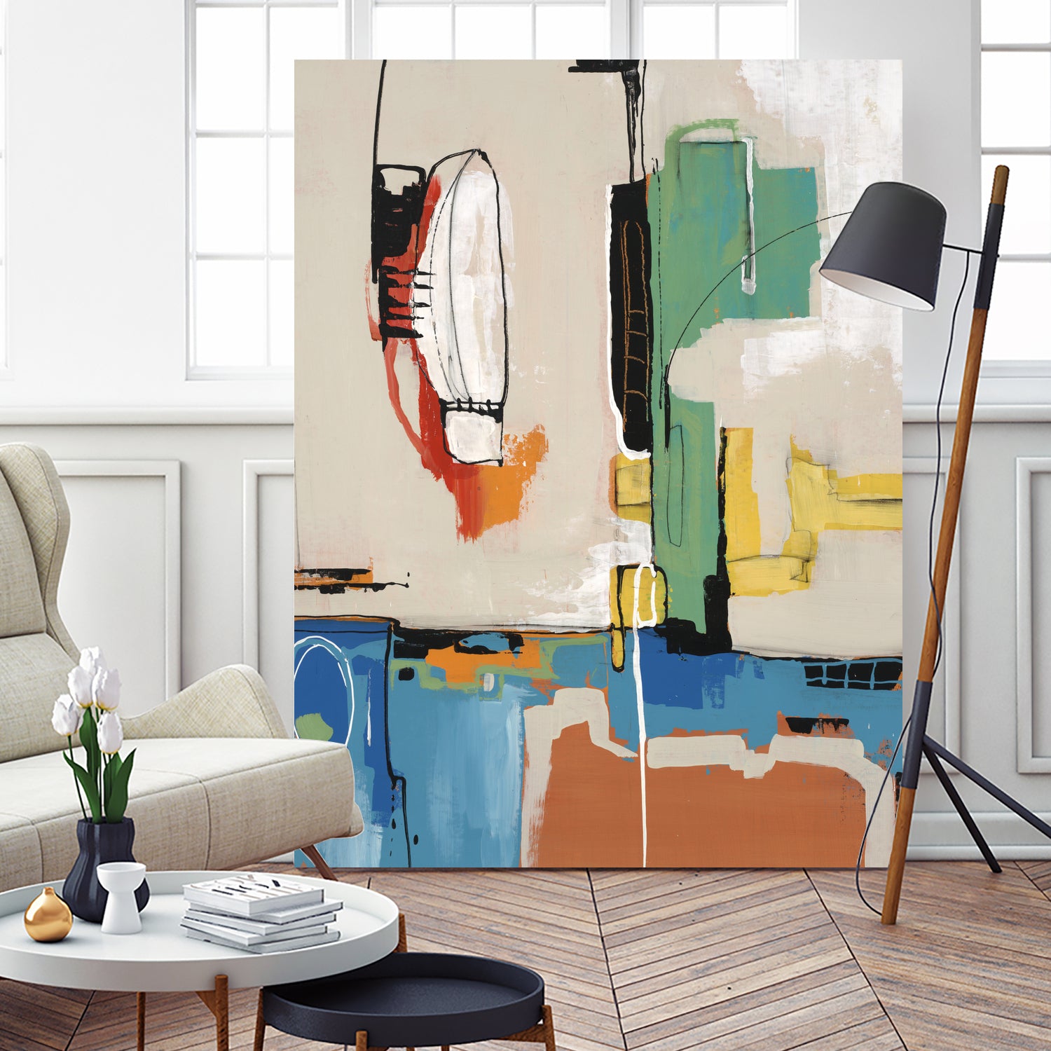 Comic Relief by Daleno Art on GIANT ART - green abstract