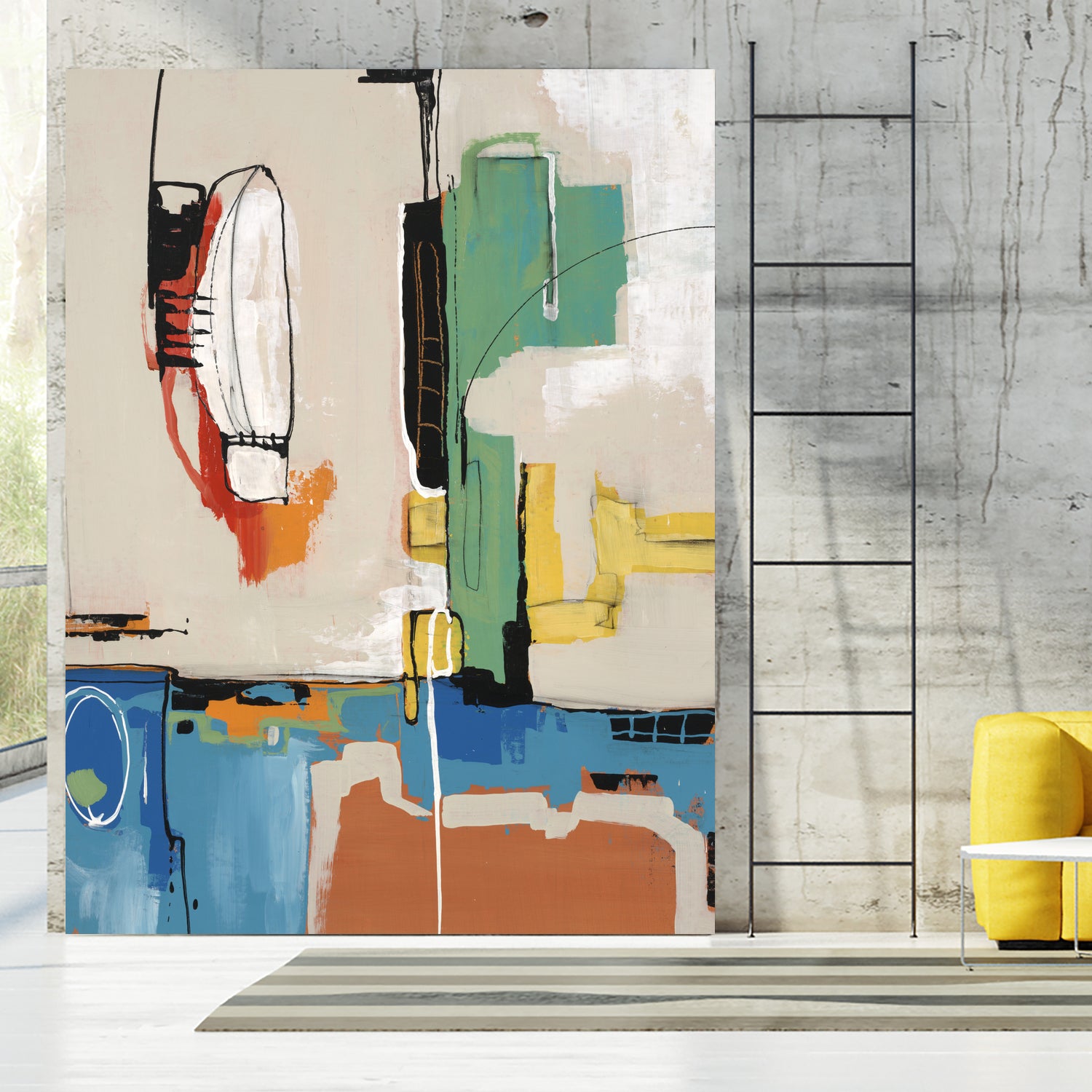 Comic Relief by Daleno Art on GIANT ART - green abstract