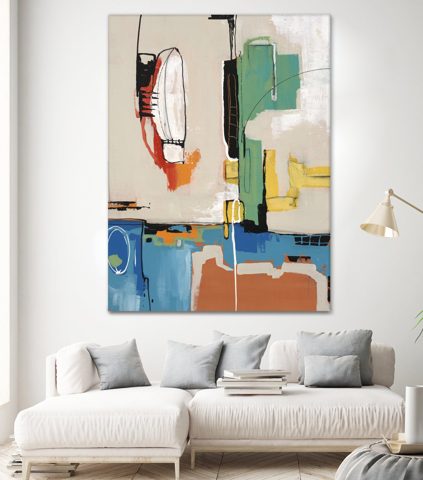 Comic Relief by Daleno Art on GIANT ART - green abstract