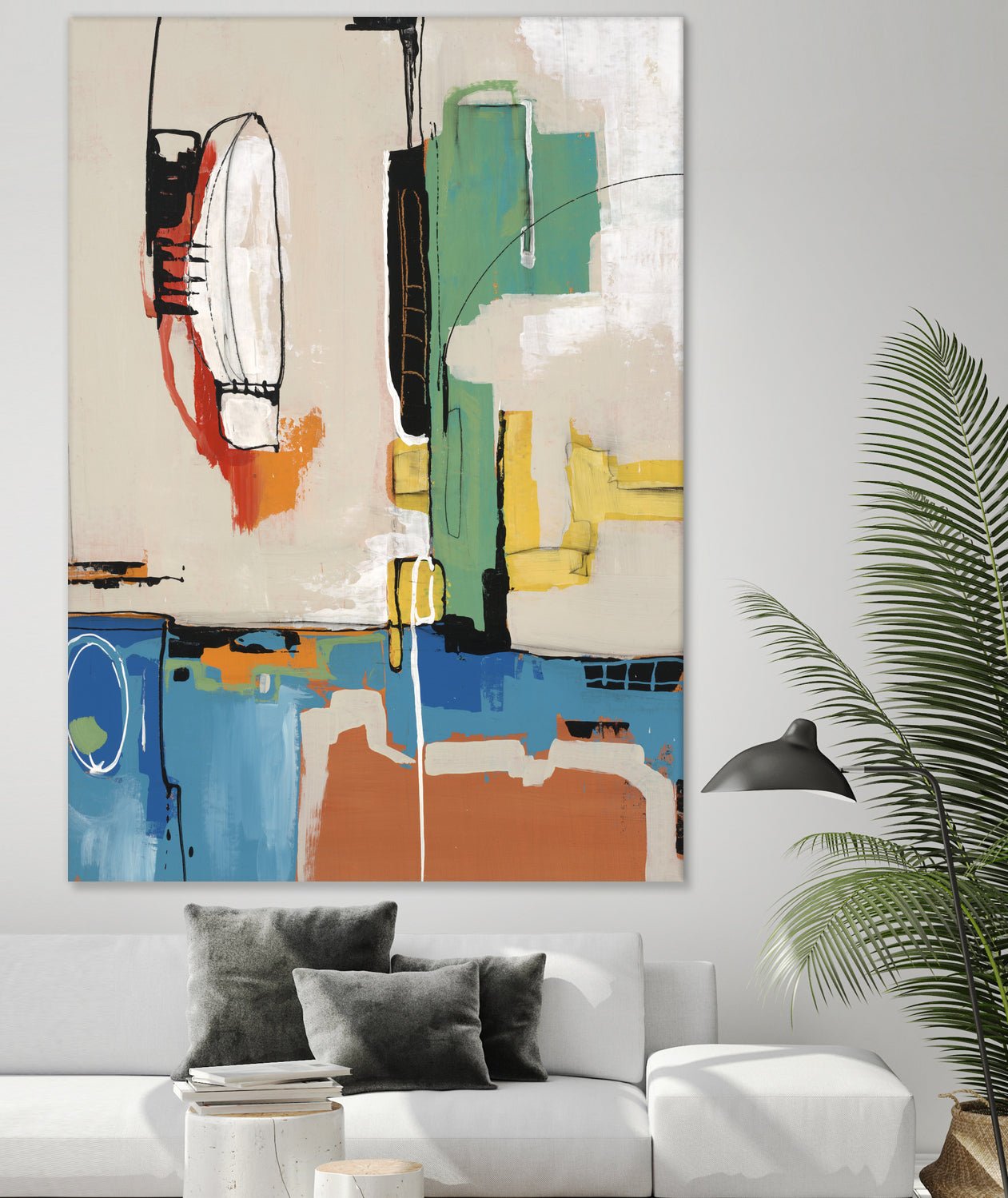 Comic Relief by Daleno Art on GIANT ART - green abstract