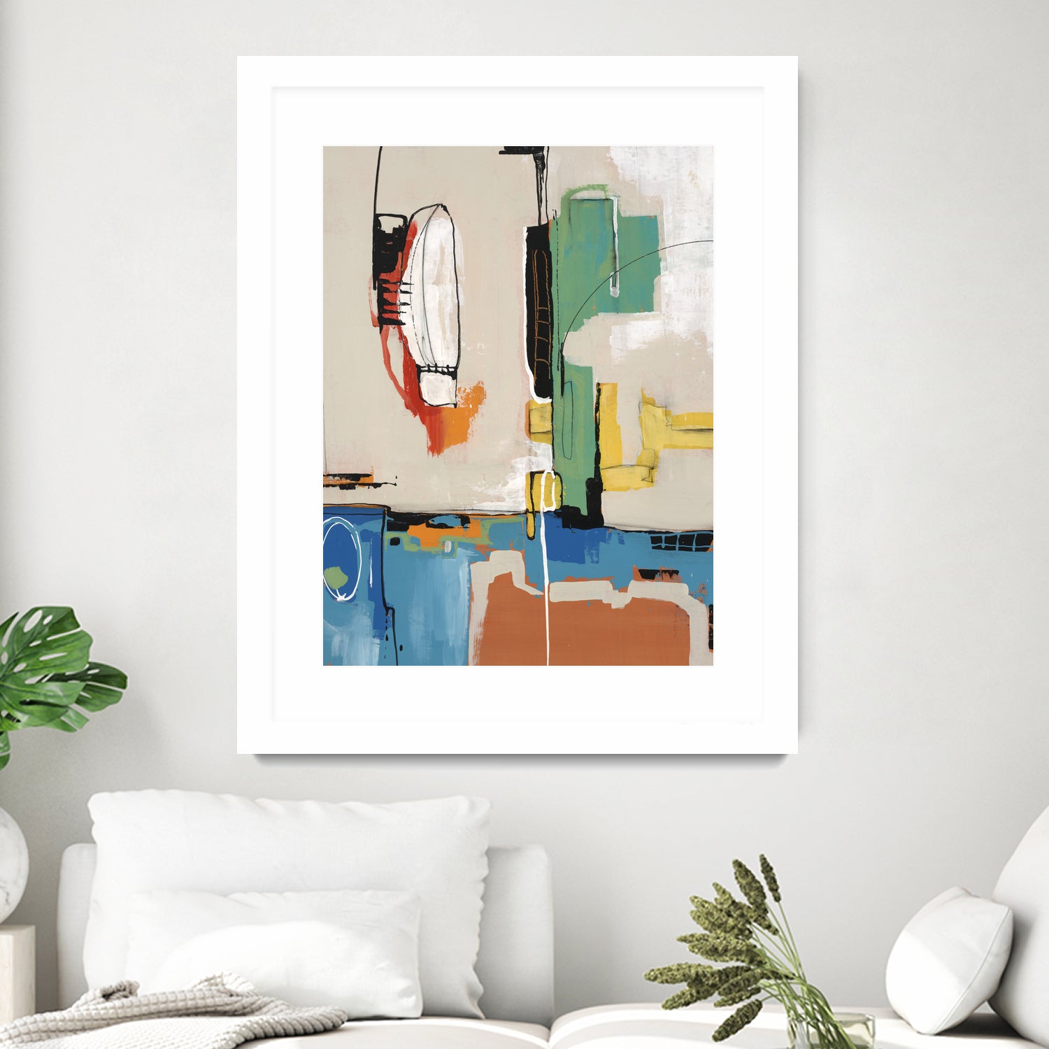 Comic Relief by Daleno Art on GIANT ART - green abstract