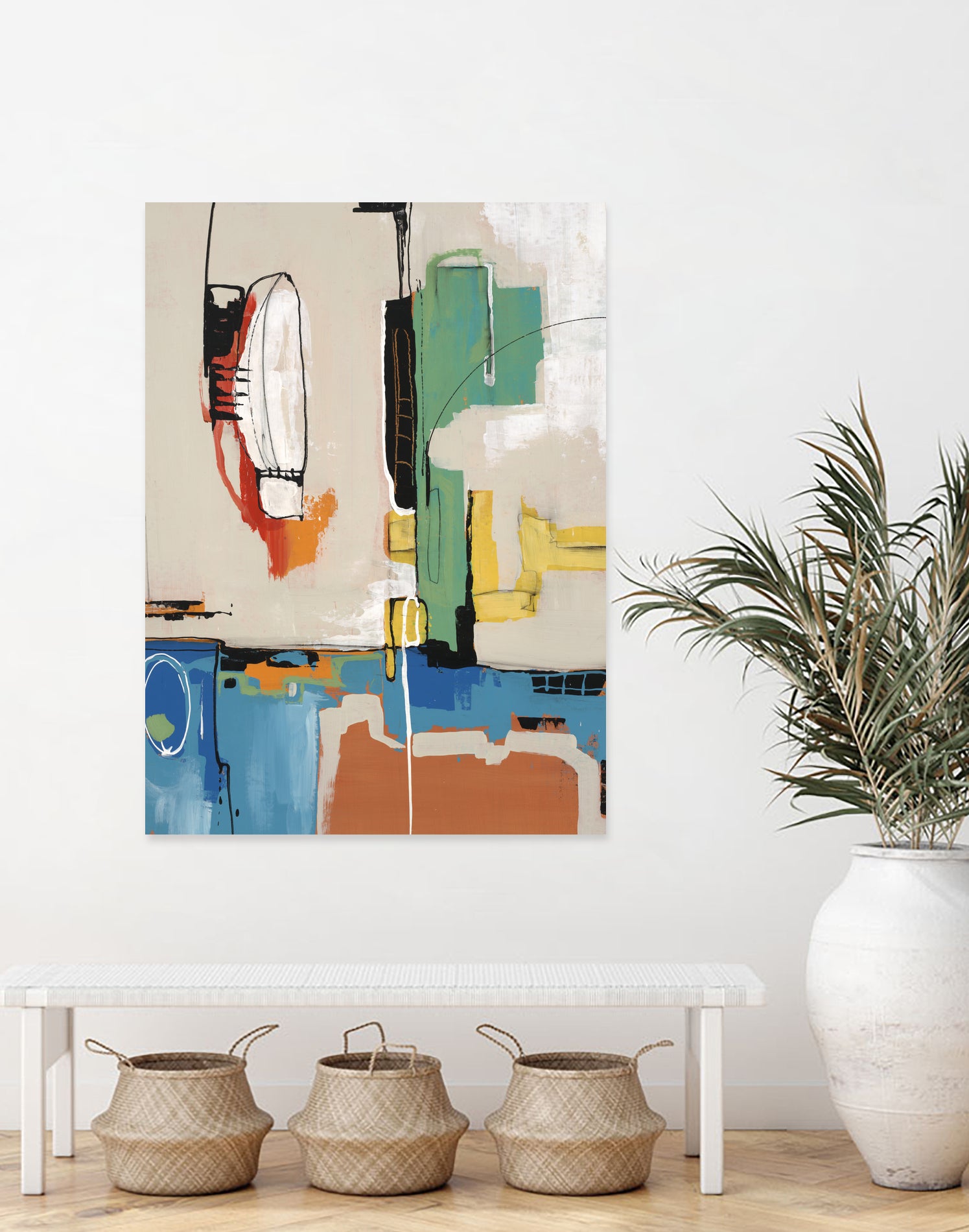 Comic Relief by Daleno Art on GIANT ART - green abstract