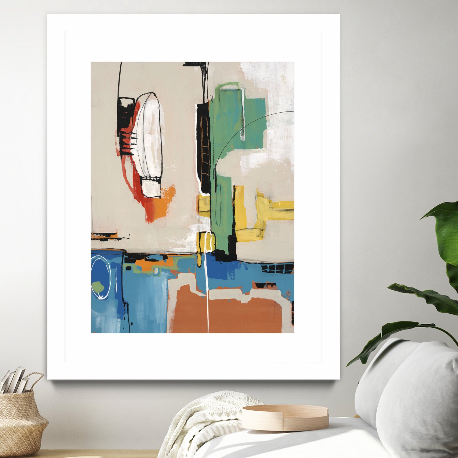 Comic Relief by Daleno Art on GIANT ART - green abstract