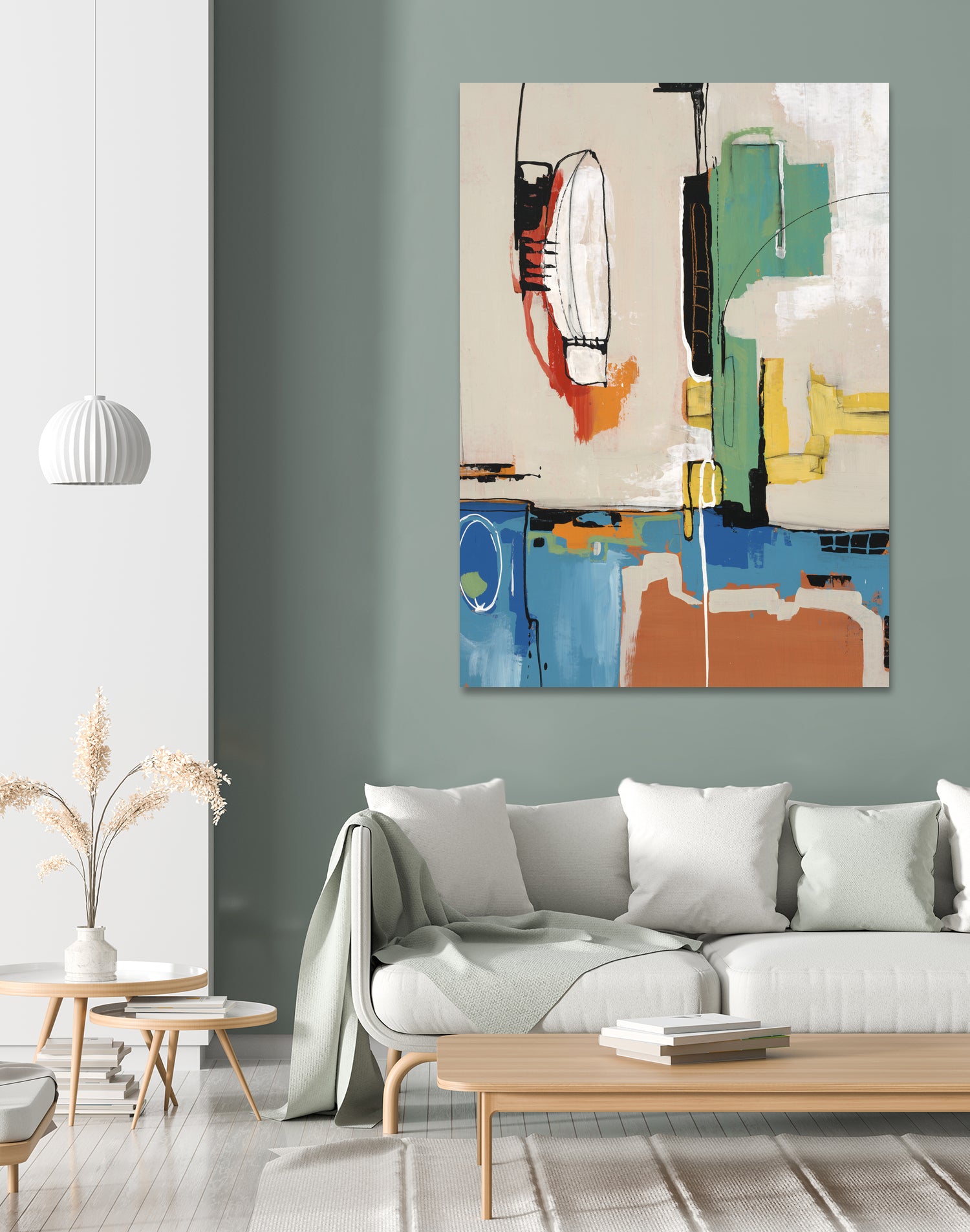 Comic Relief by Daleno Art on GIANT ART - green abstract