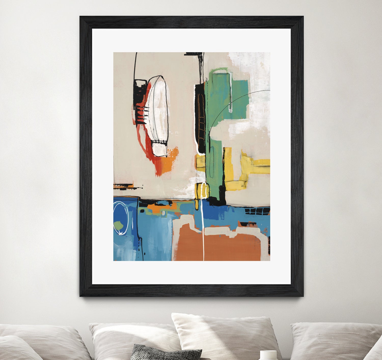 Comic Relief by Daleno Art on GIANT ART - green abstract