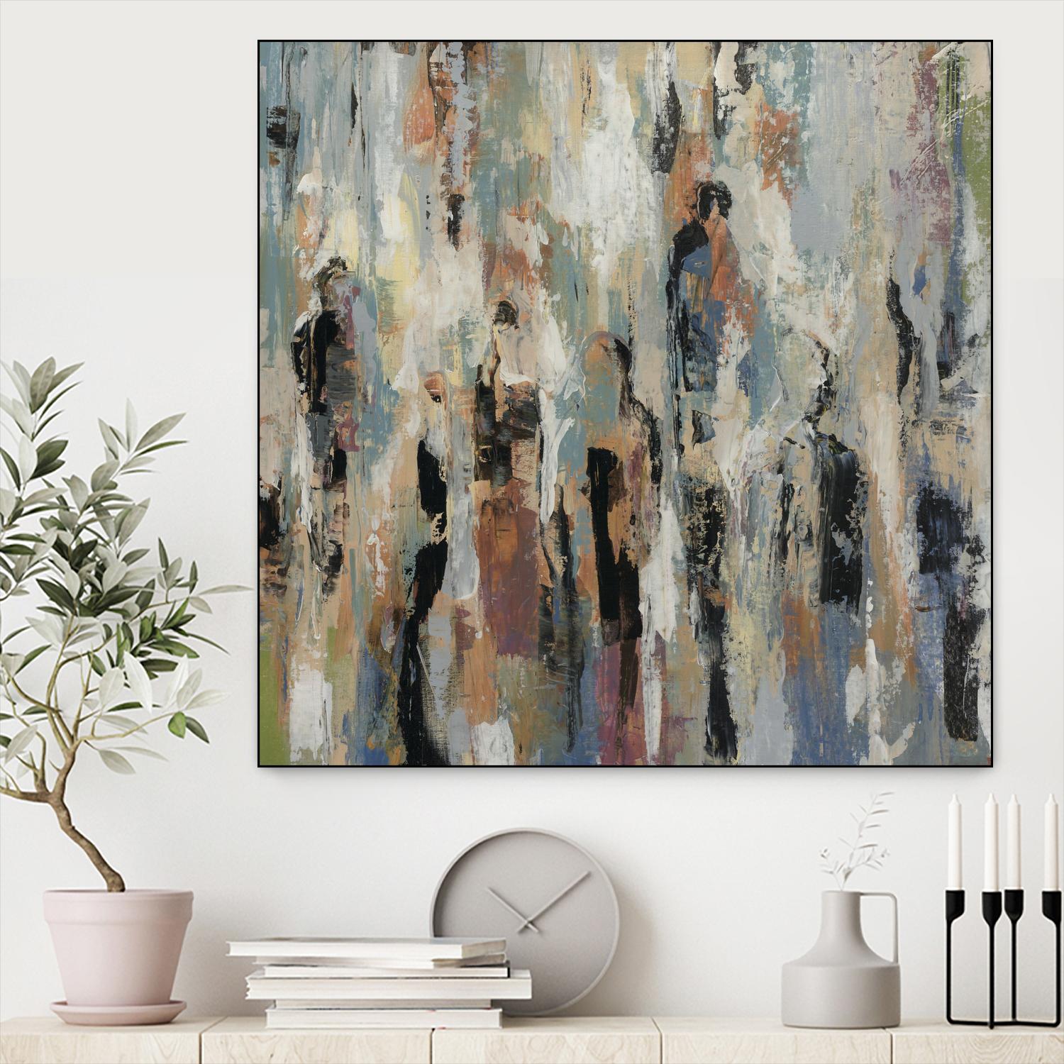 Its Five Oclock by Daleno Art on GIANT ART - green abstract