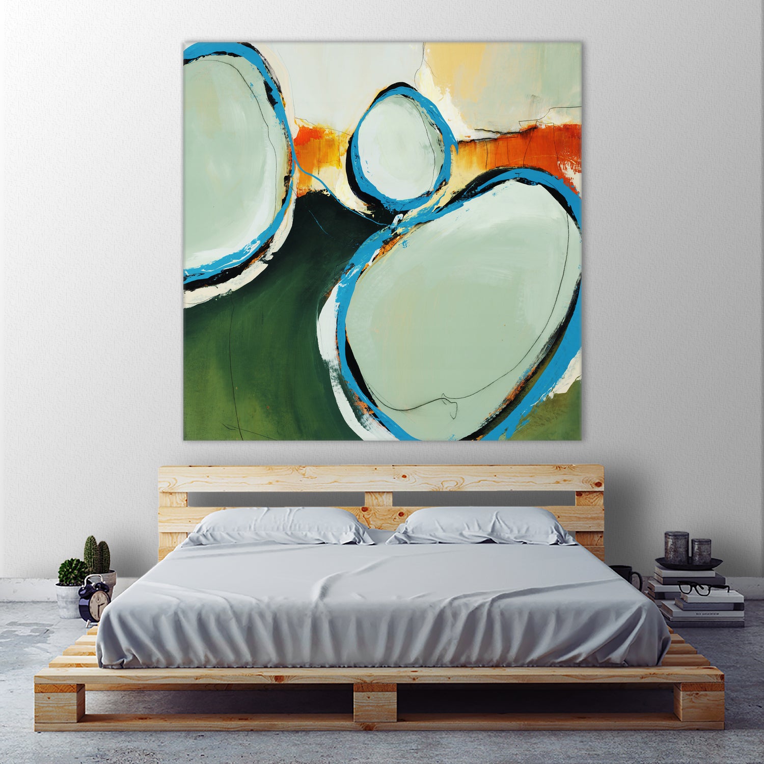 On The Set by Daleno Art on GIANT ART - orange abstract