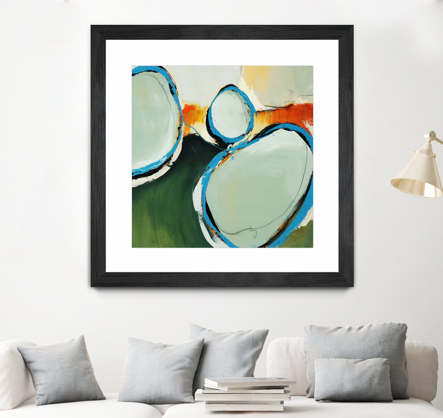 On The Set by Daleno Art on GIANT ART - orange abstract