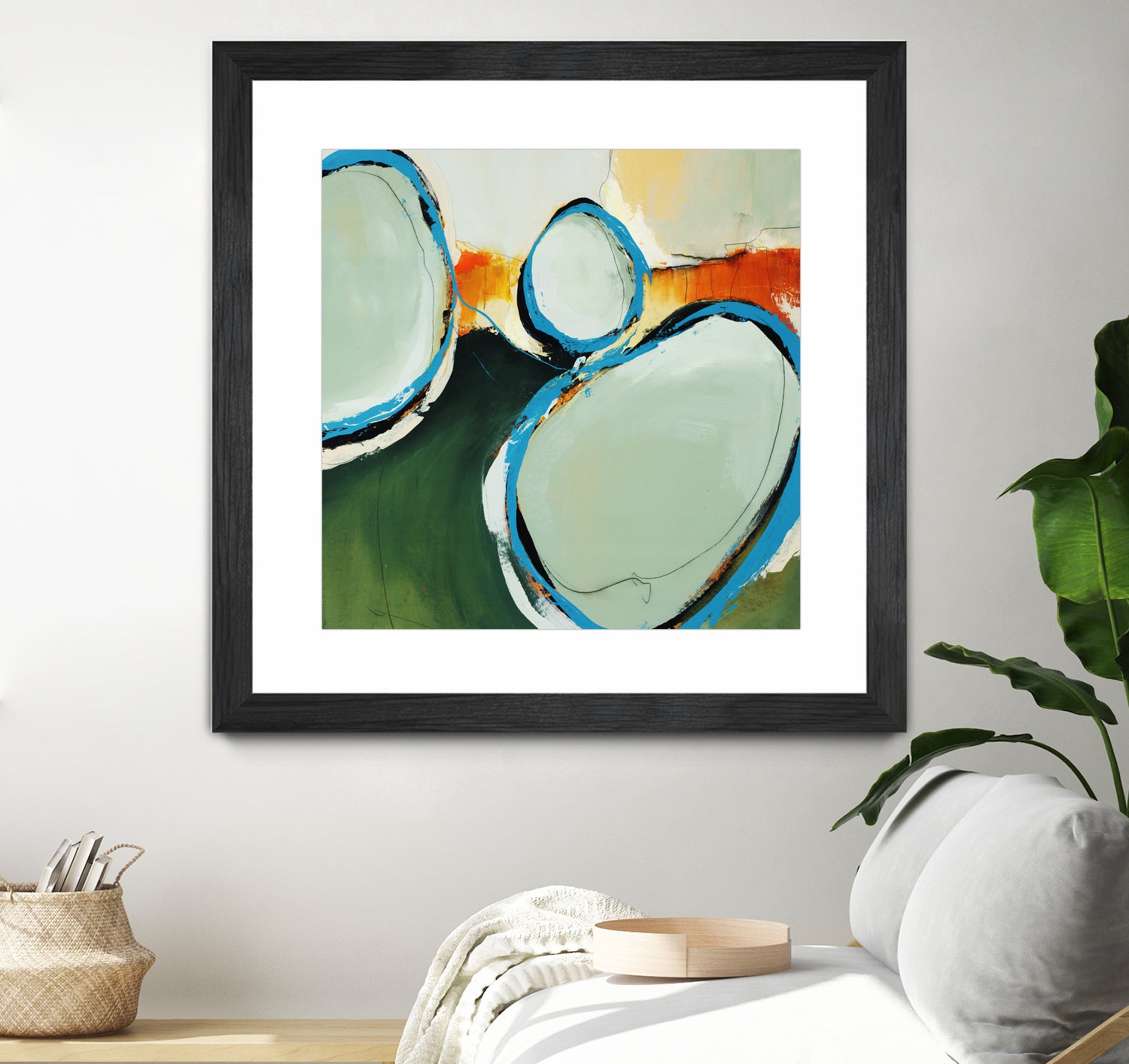 On The Set by Daleno Art on GIANT ART - orange abstract