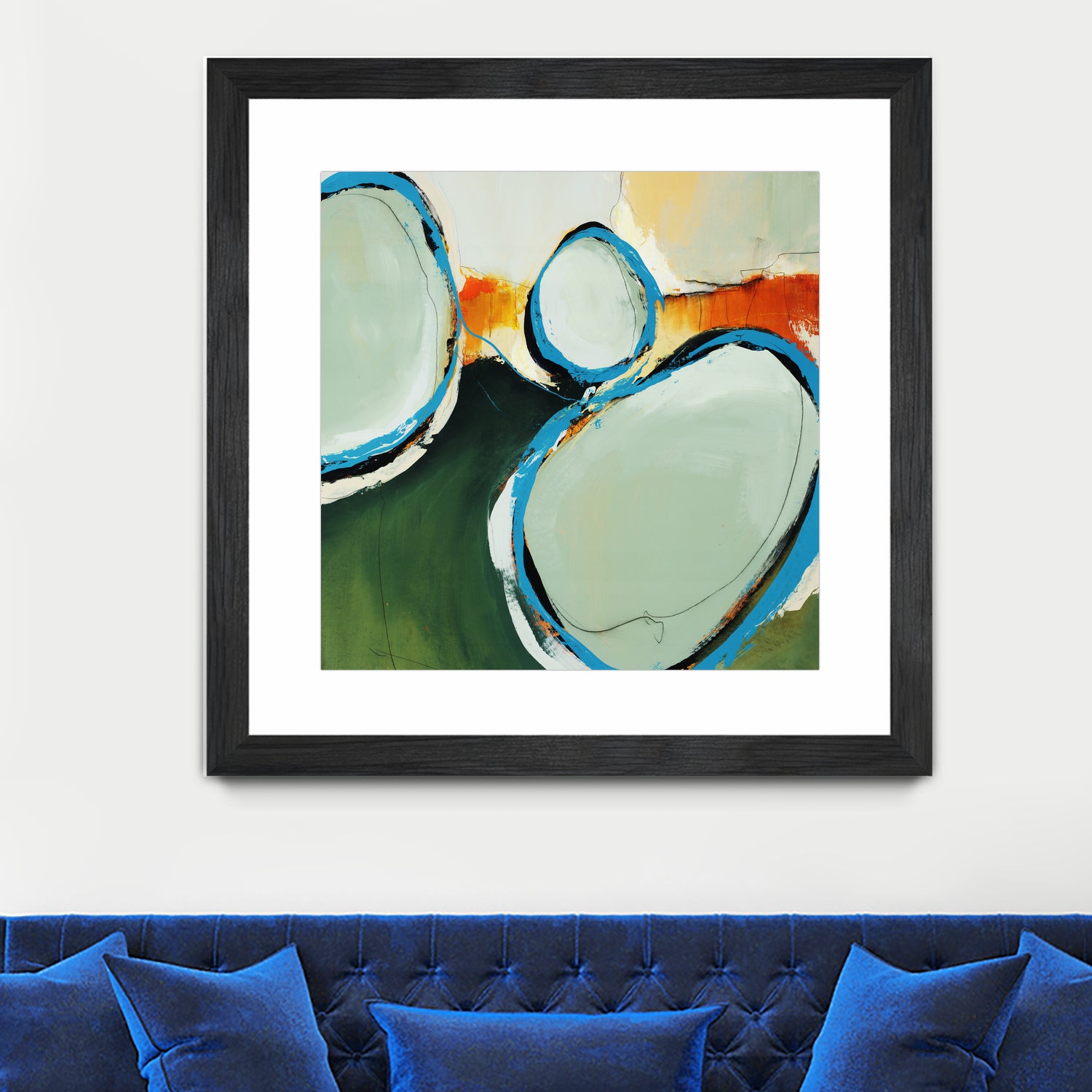 On The Set by Daleno Art on GIANT ART - orange abstract