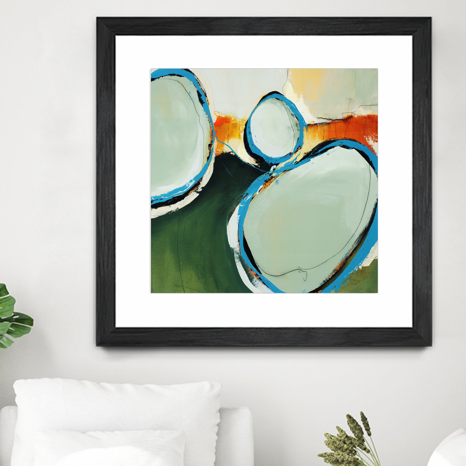 On The Set by Daleno Art on GIANT ART - orange abstract