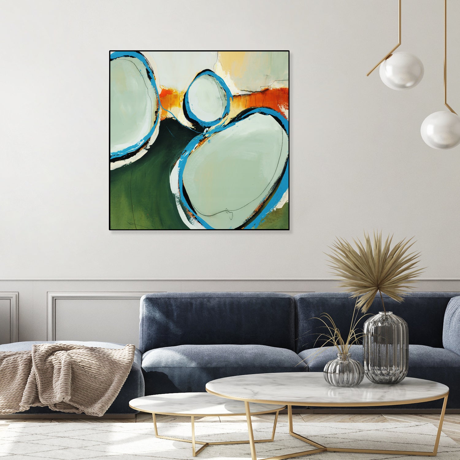 On The Set by Daleno Art on GIANT ART - orange abstract