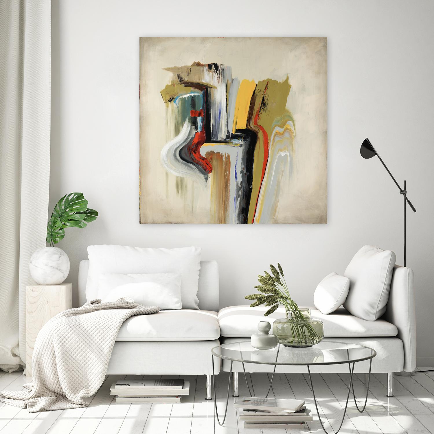 Interfused by Daleno Art on GIANT ART - red shape