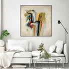 Interfused by Daleno Art on GIANT ART - red shape