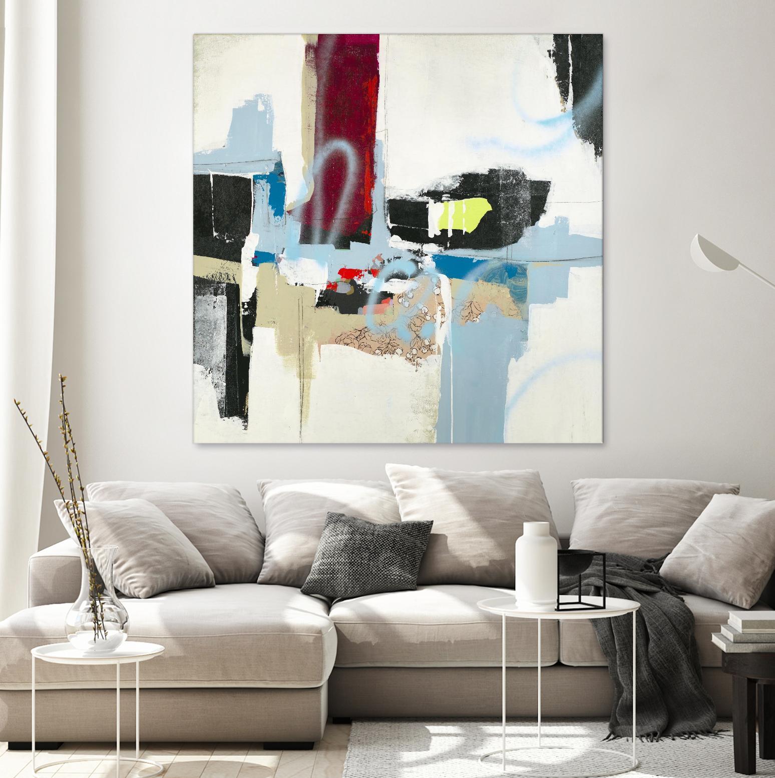 To Tell the Truth I by Daleno Art on GIANT ART - red abstract abstrait