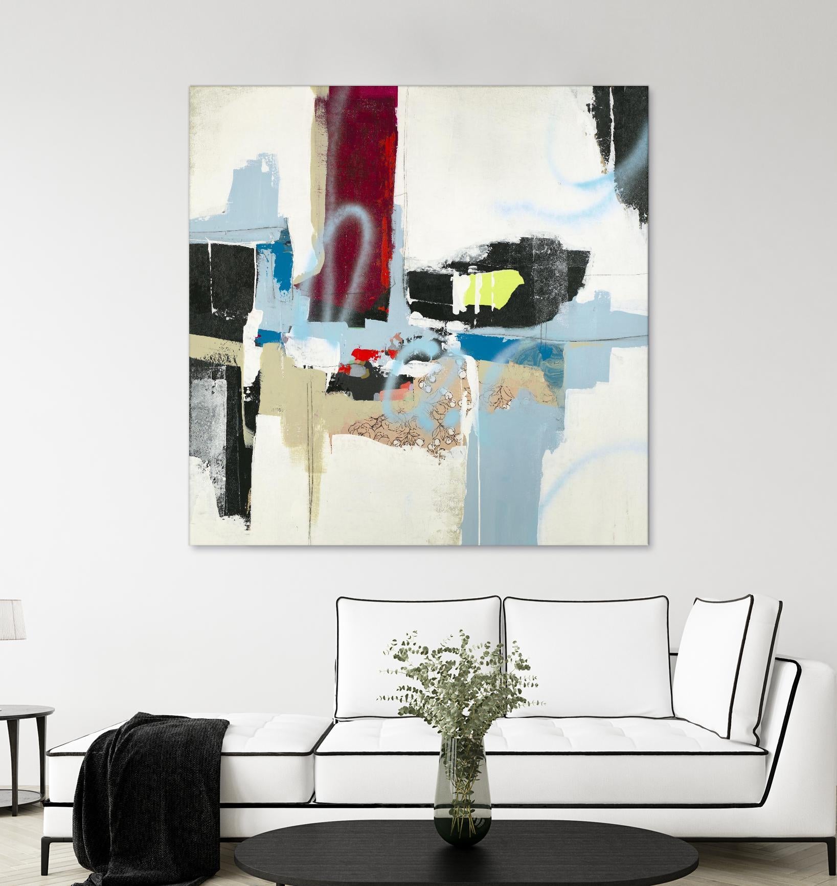 To Tell the Truth I by Daleno Art on GIANT ART - red abstract abstrait