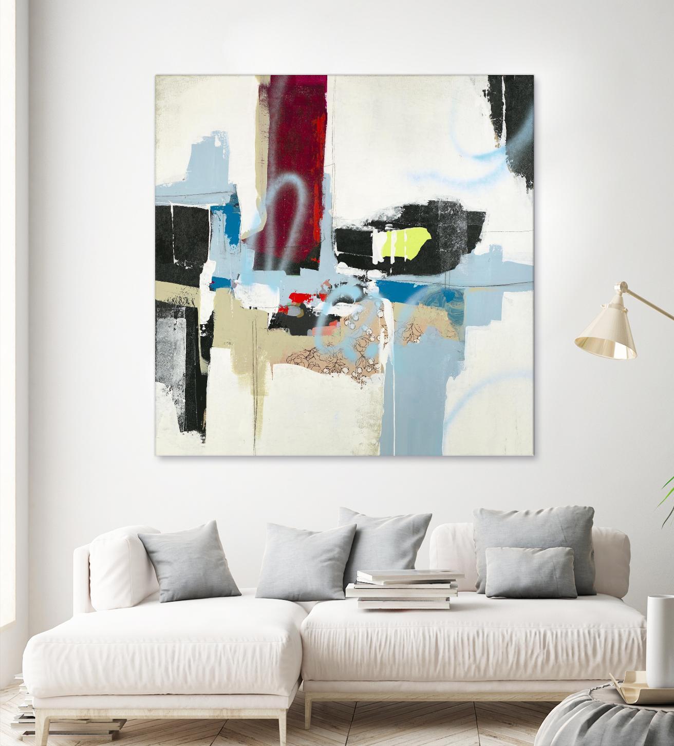 To Tell the Truth I by Daleno Art on GIANT ART - red abstract abstrait