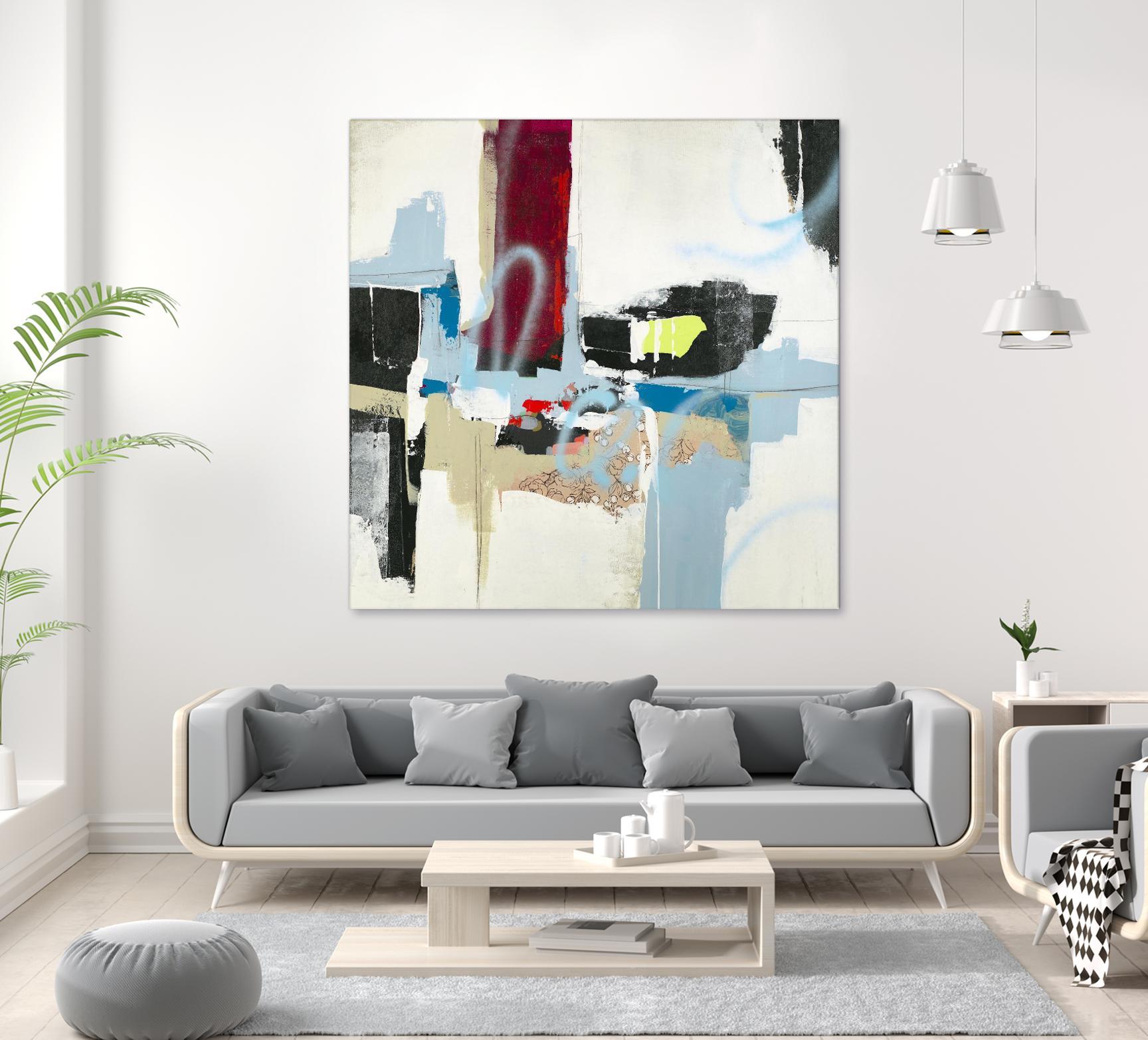 To Tell the Truth I by Daleno Art on GIANT ART - red abstract abstrait