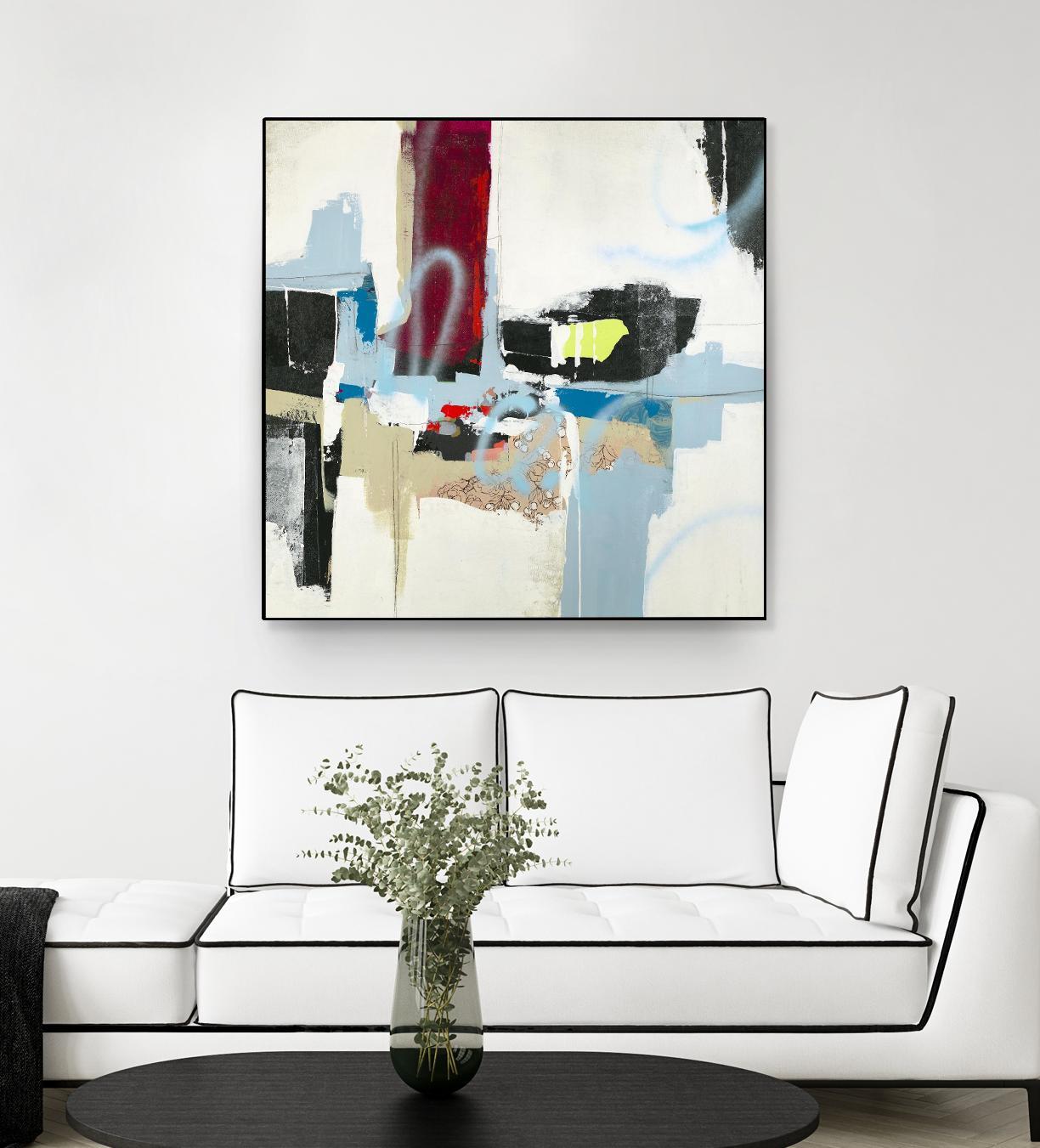 To Tell the Truth I by Daleno Art on GIANT ART - red abstract abstrait