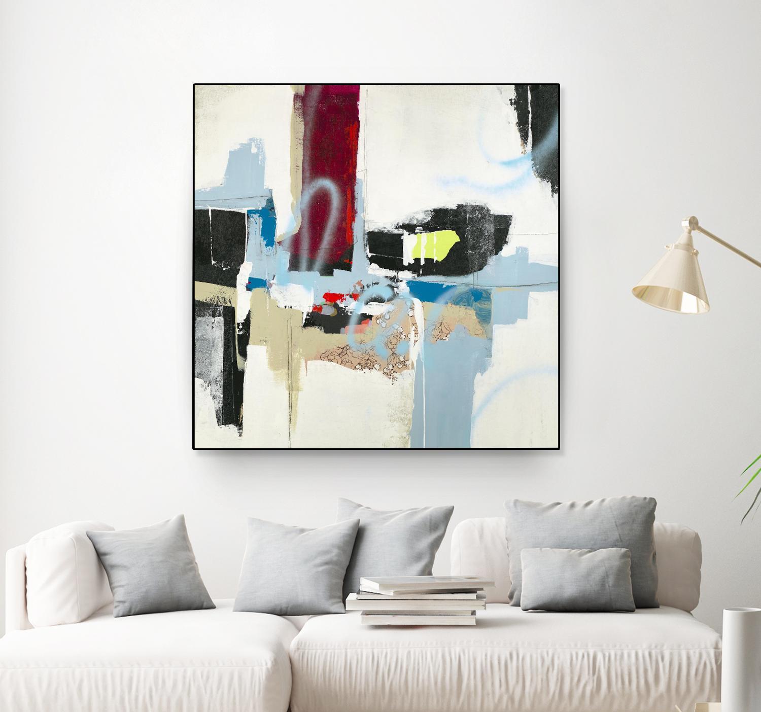 To Tell the Truth I by Daleno Art on GIANT ART - red abstract abstrait