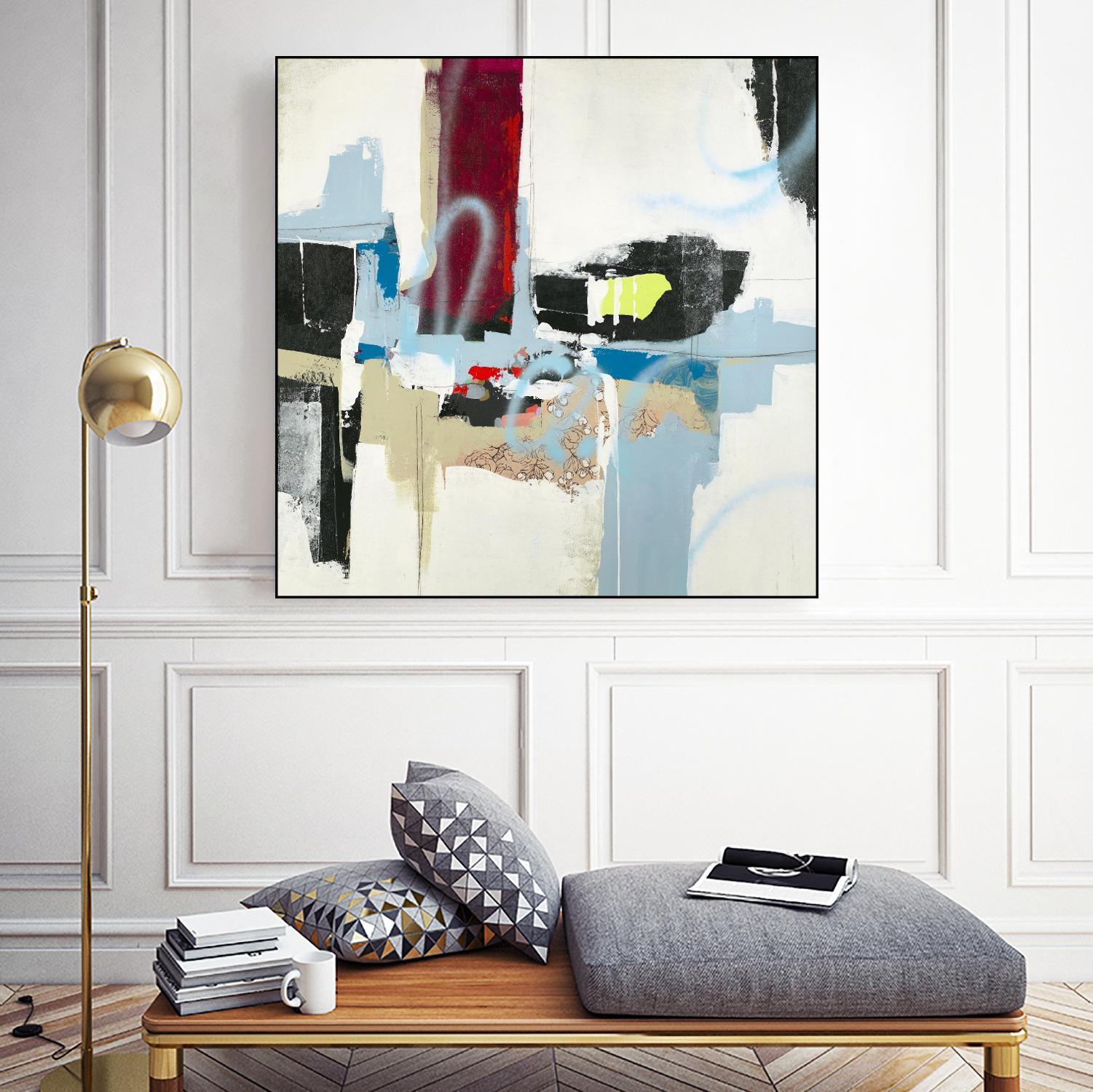 To Tell the Truth I by Daleno Art on GIANT ART - red abstract abstrait