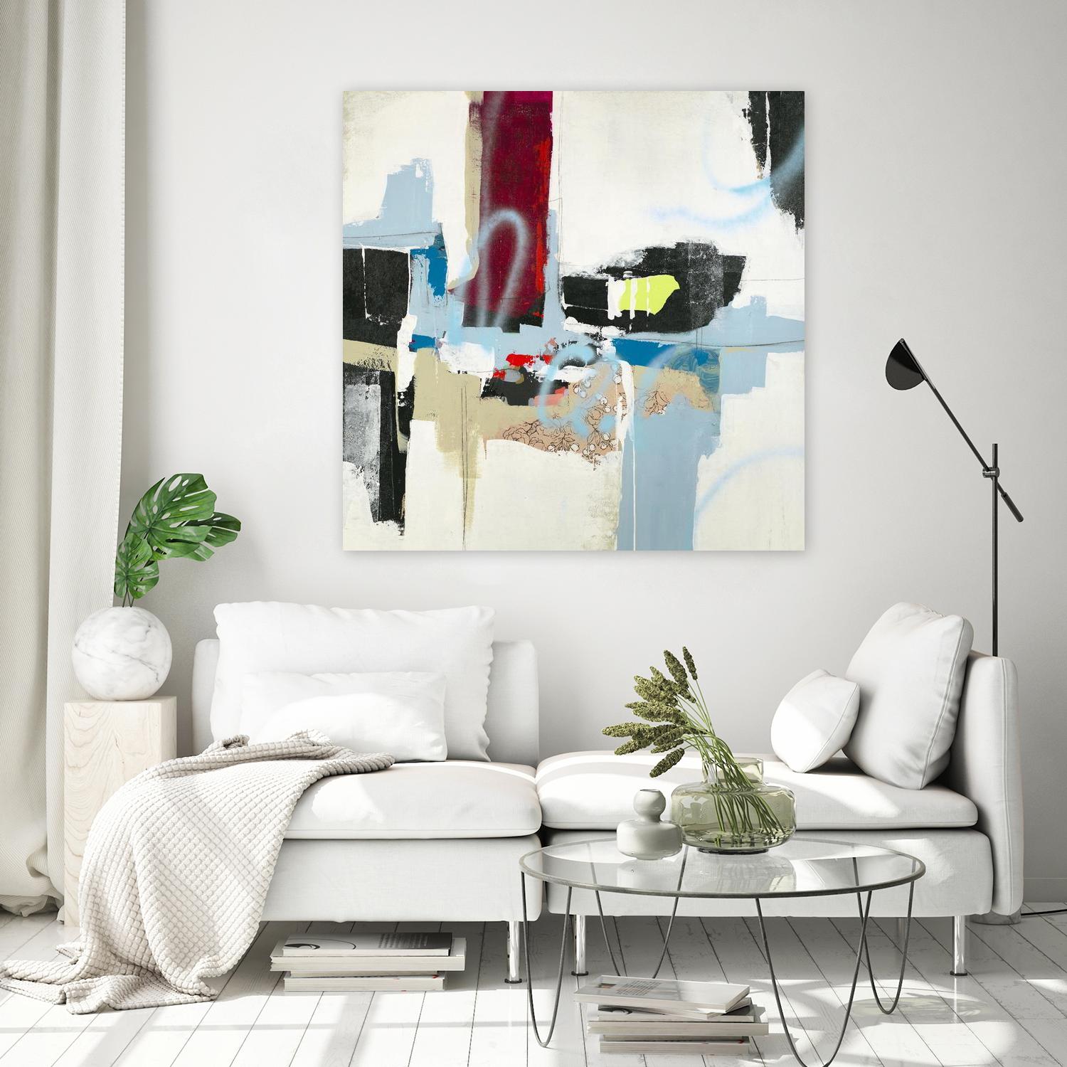 To Tell the Truth I by Daleno Art on GIANT ART - red abstract abstrait