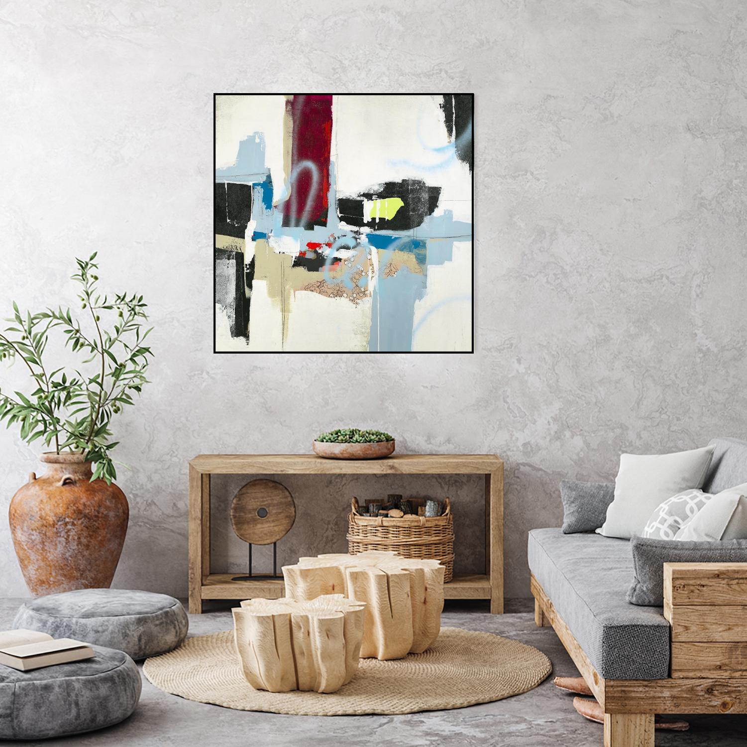 To Tell the Truth I by Daleno Art on GIANT ART - red abstract abstrait