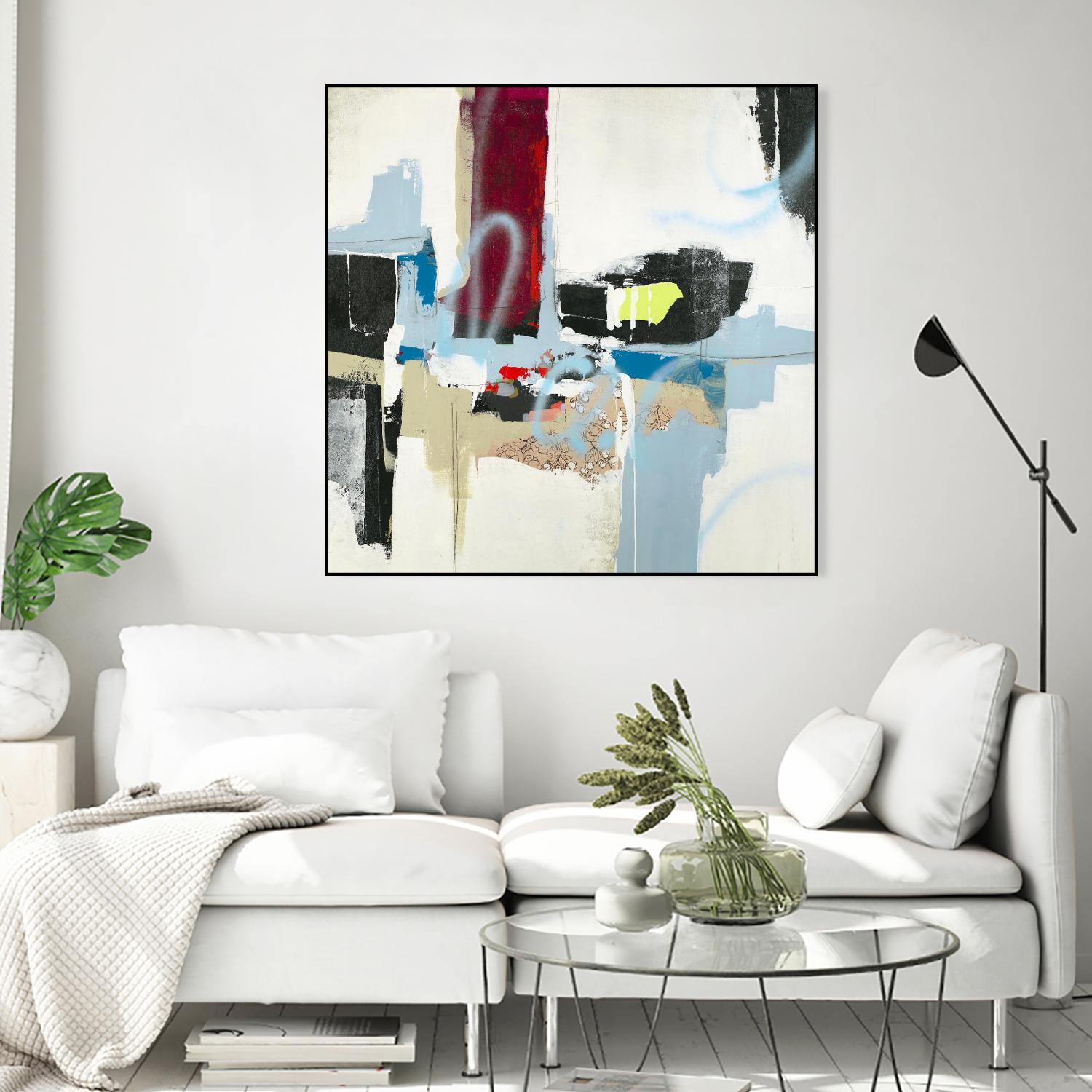 To Tell the Truth I by Daleno Art on GIANT ART - red abstract abstrait