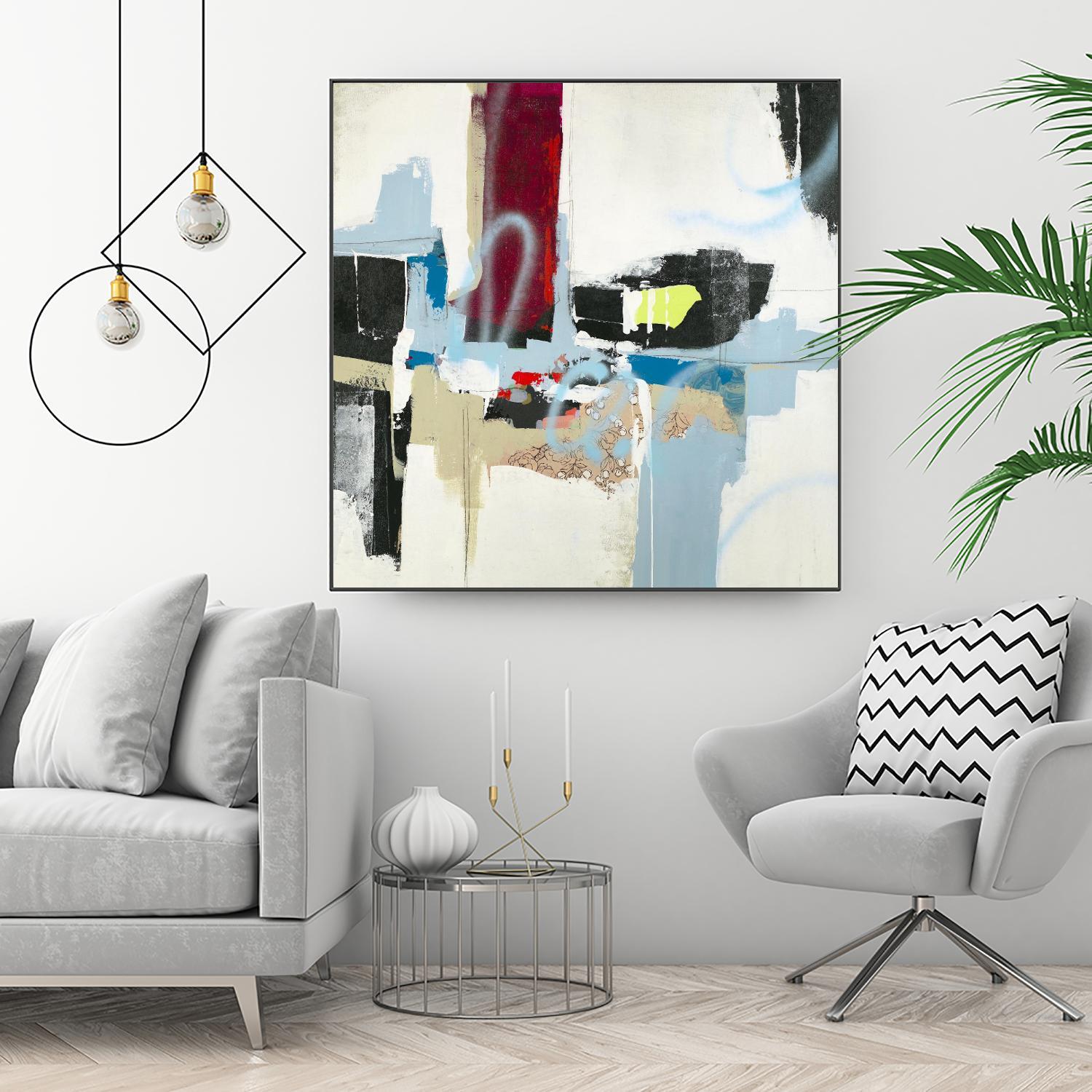 To Tell the Truth I by Daleno Art on GIANT ART - red abstract abstrait