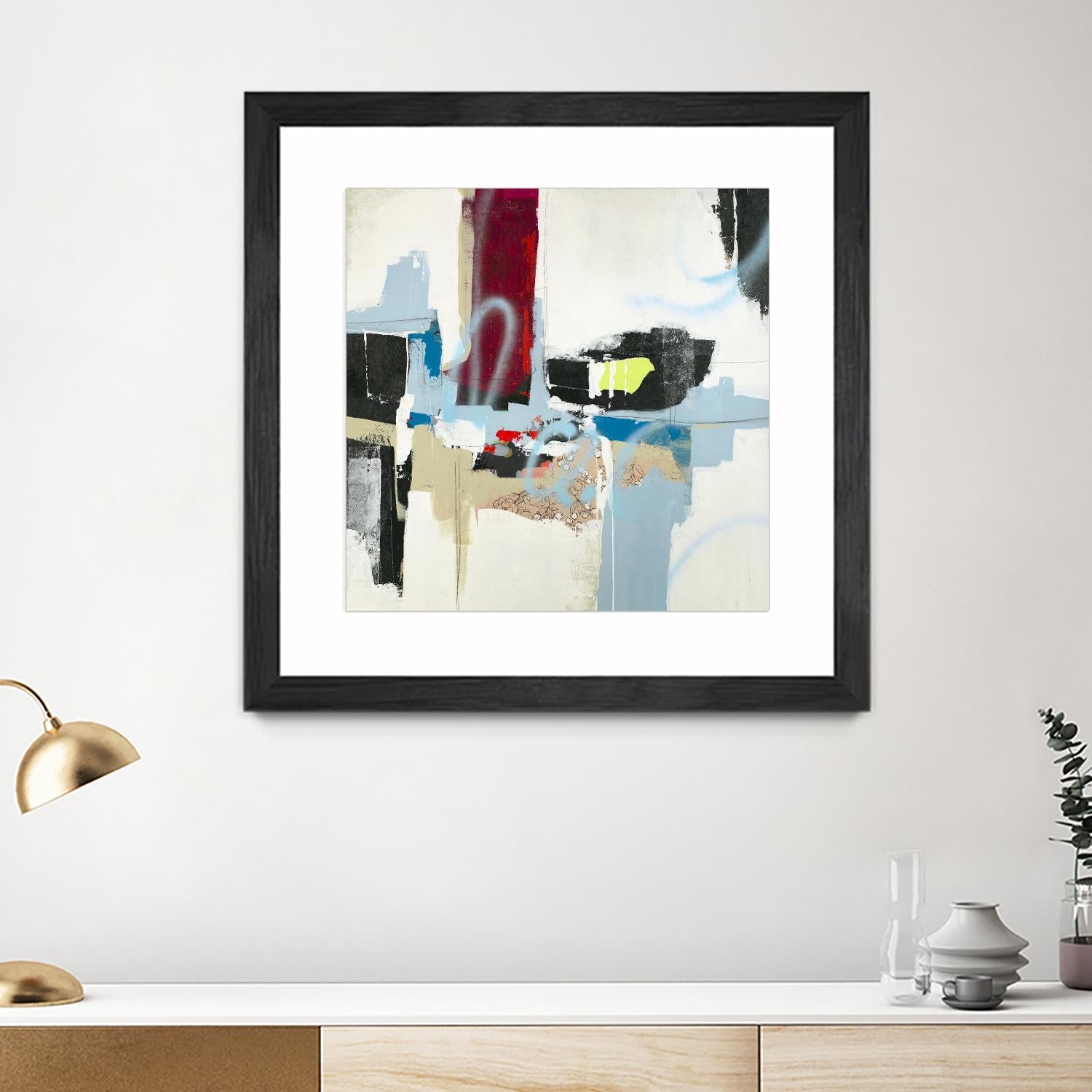 To Tell the Truth I by Daleno Art on GIANT ART - red abstract abstrait