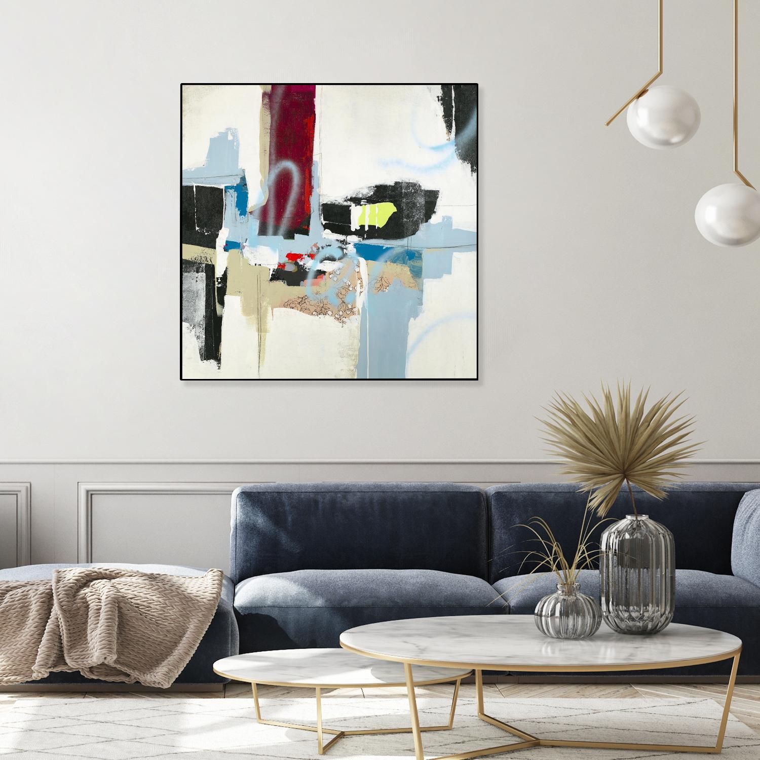 To Tell the Truth I by Daleno Art on GIANT ART - red abstract abstrait