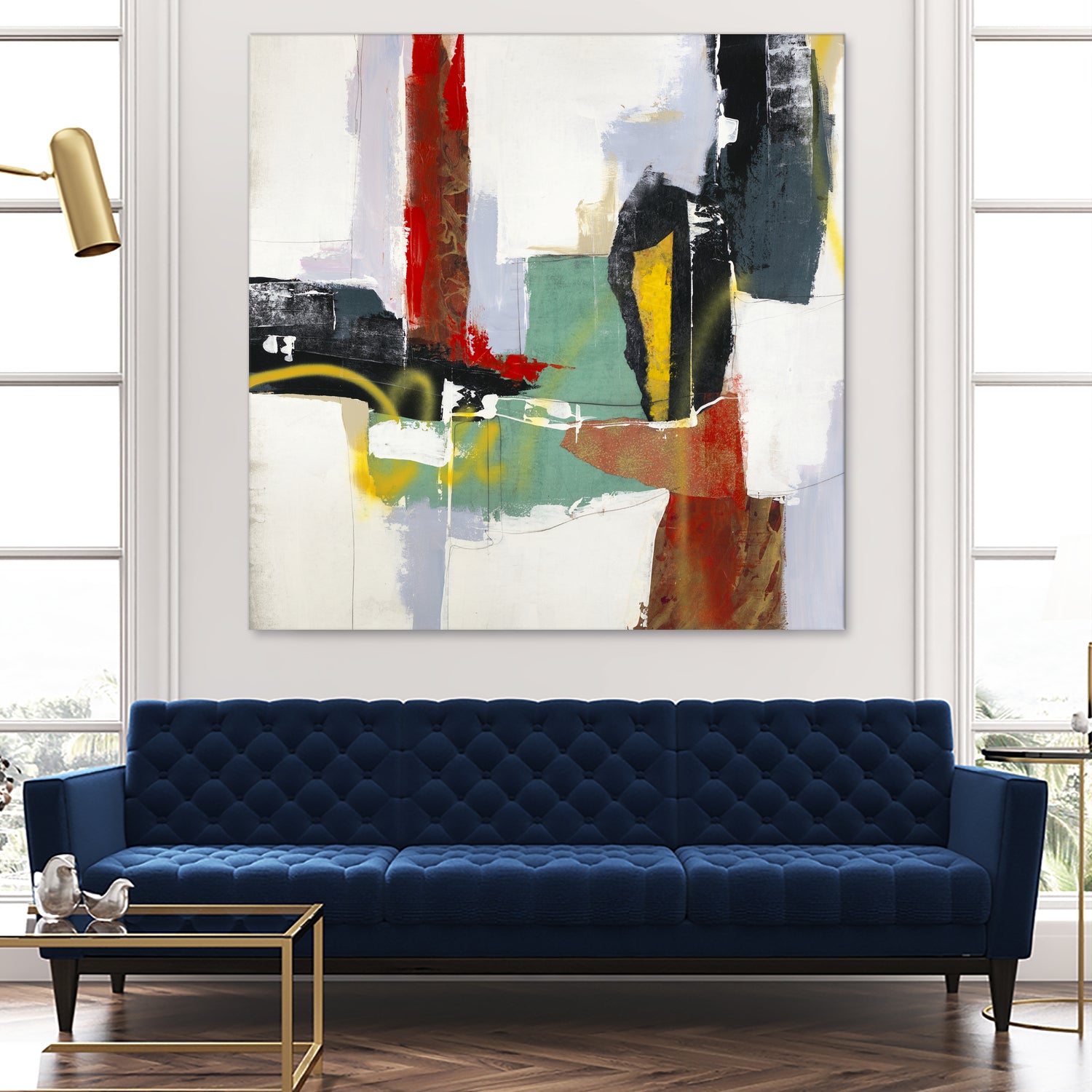 To Tell the Truth III by Daleno Art on GIANT ART - red abstract