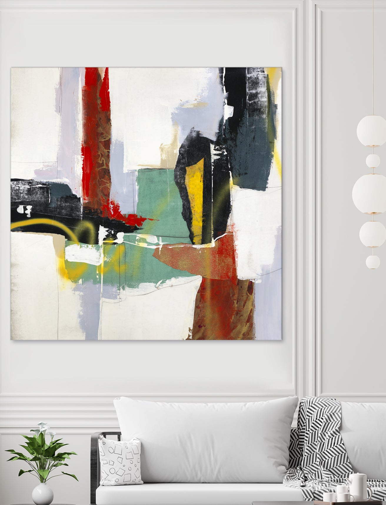 To Tell the Truth III by Daleno Art on GIANT ART - red abstract