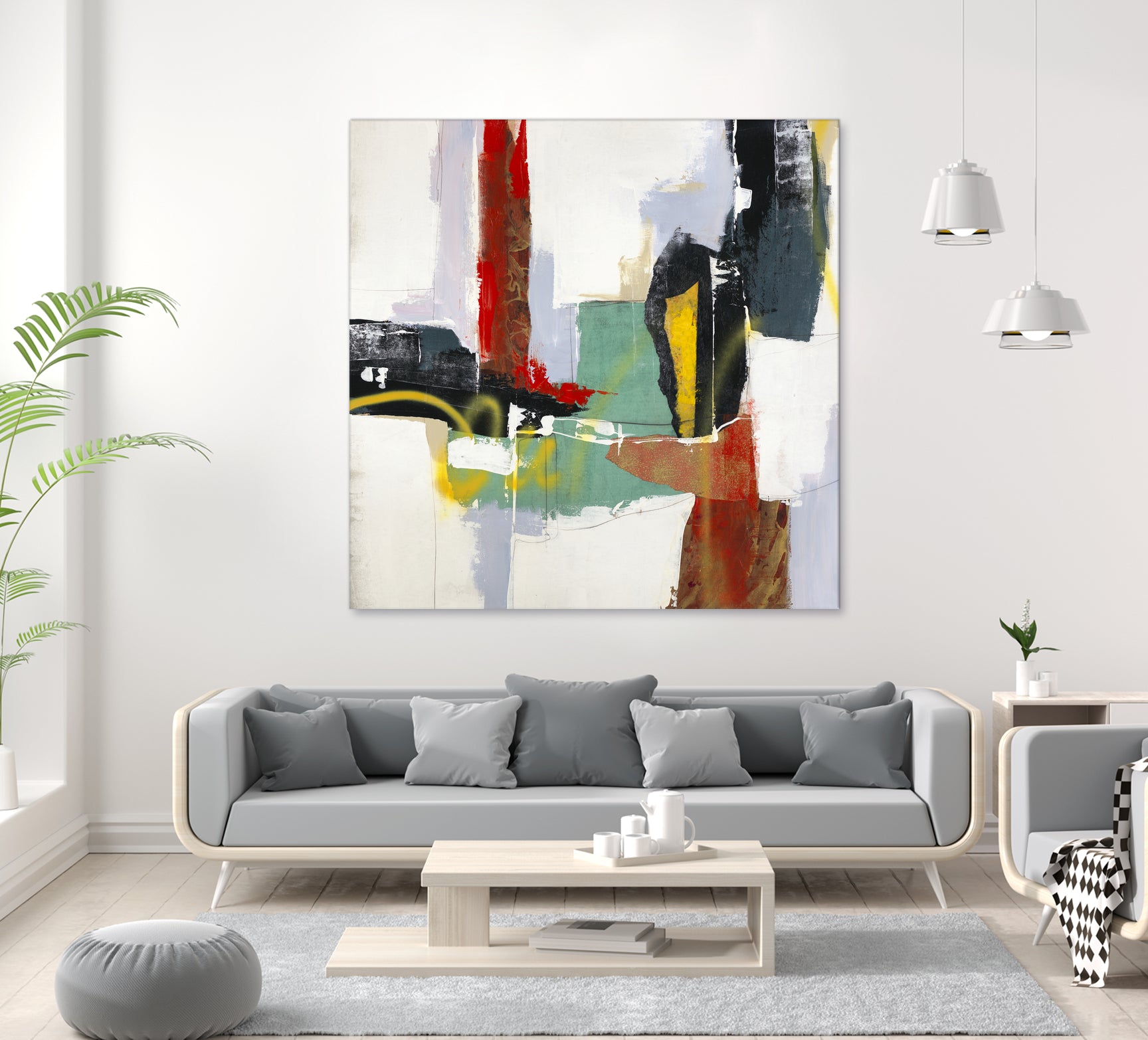 To Tell the Truth III by Daleno Art on GIANT ART - red abstract