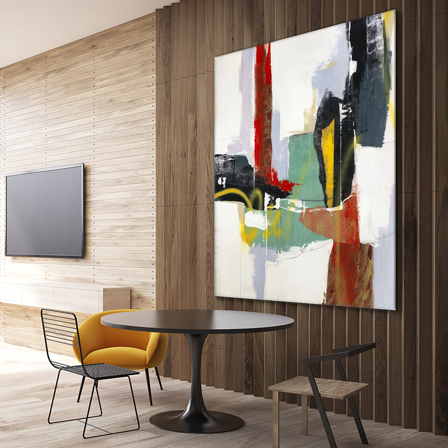 To Tell the Truth III by Daleno Art on GIANT ART - red abstract