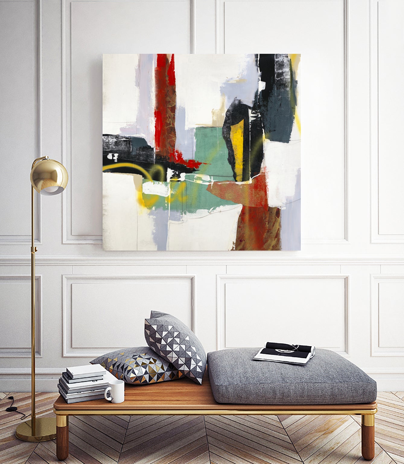 To Tell the Truth III by Daleno Art on GIANT ART - red abstract