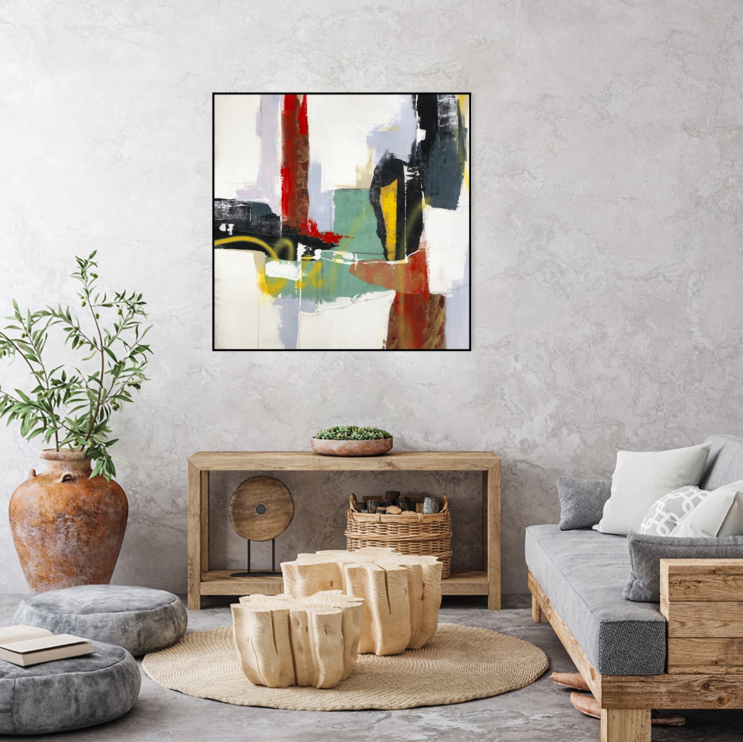 To Tell the Truth III by Daleno Art on GIANT ART - red abstract