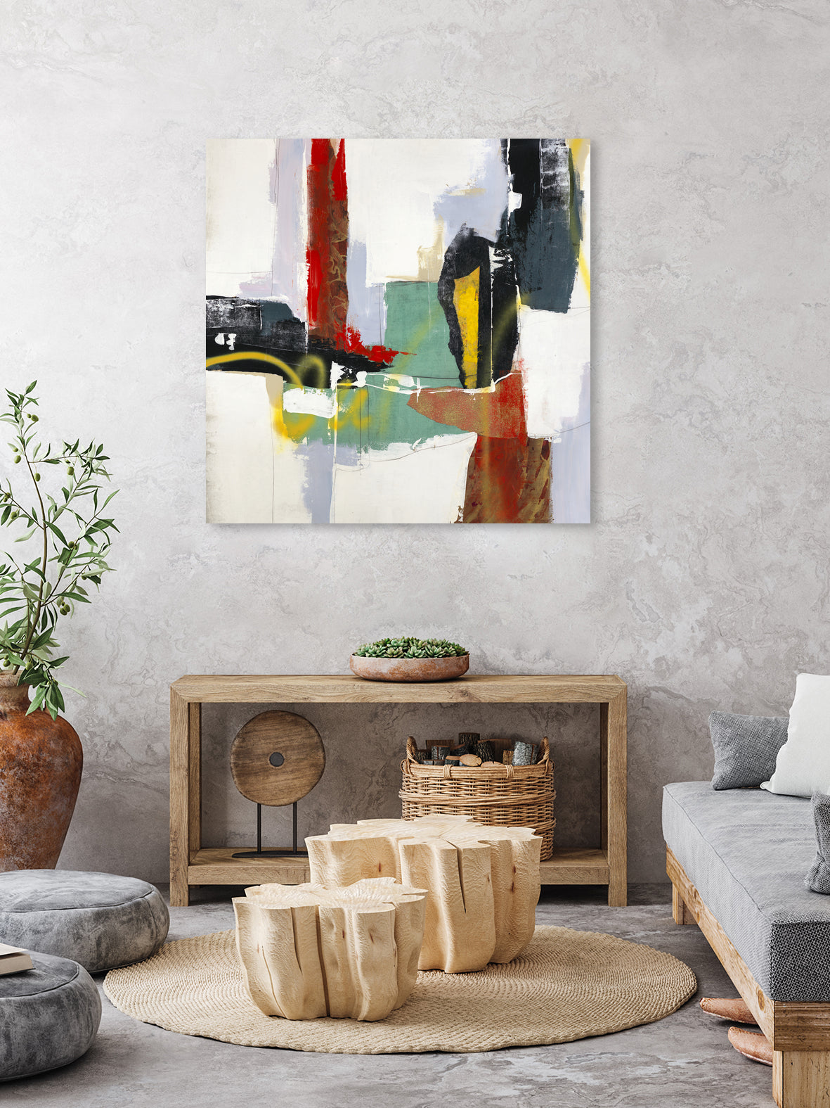 To Tell the Truth III by Daleno Art on GIANT ART - red abstract