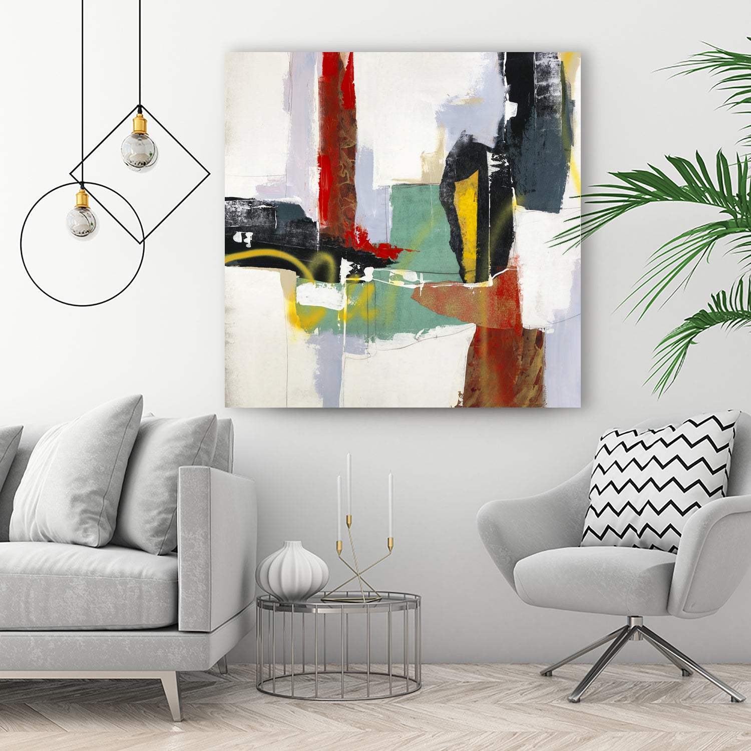 To Tell the Truth III by Daleno Art on GIANT ART - red abstract