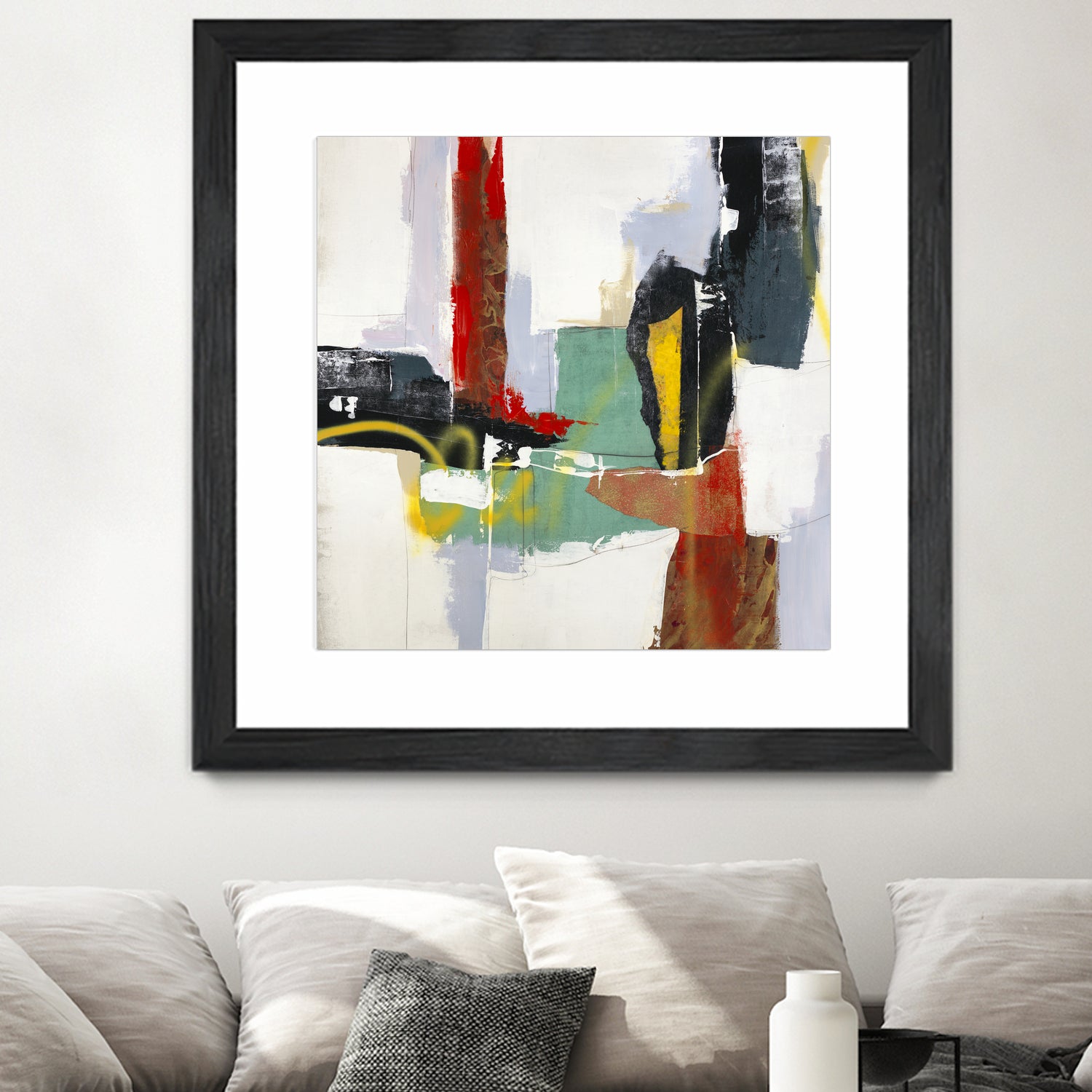 To Tell the Truth III by Daleno Art on GIANT ART - red abstract