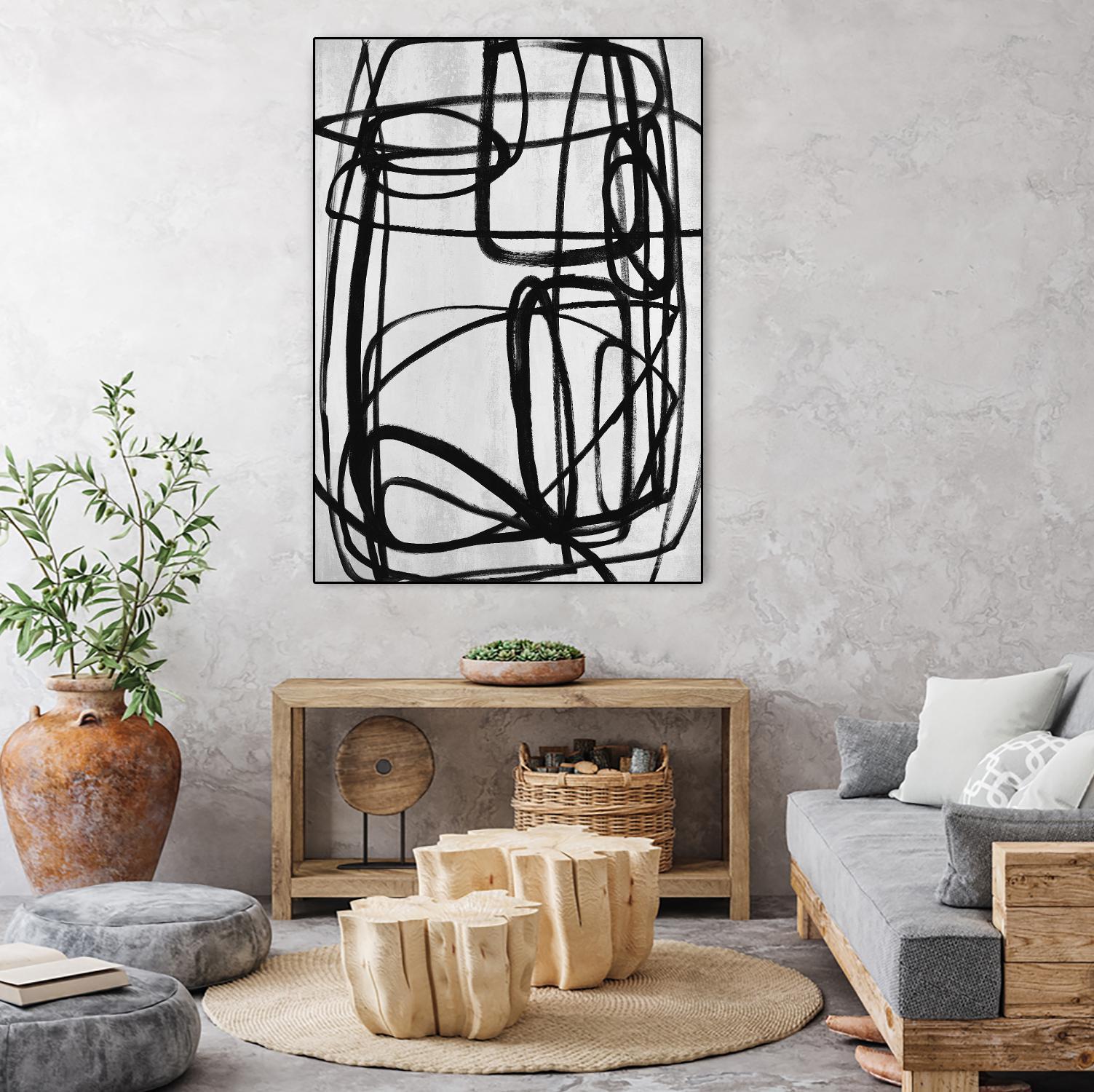 Sensational Climb by Daleno Art on GIANT ART - white black & white abstrait